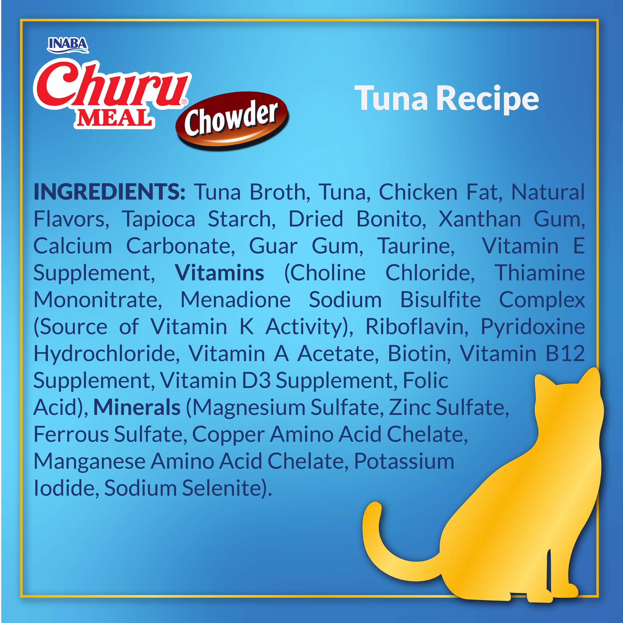 INABA Churu Meal Chowder Adult Wet Cat Food, 2.29 oz cup, 1-count, Tuna Recipe
