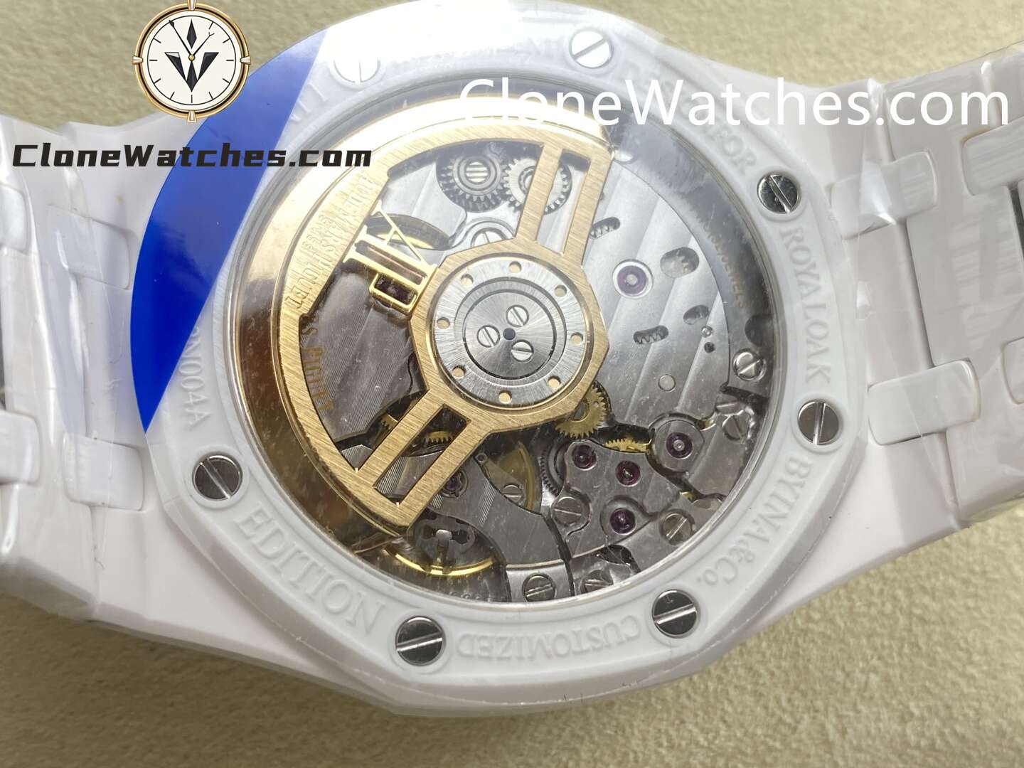 Audemars Piguet Super Clone Watches 1:1 Royal Oak White Ceramic 15500 Black Dial 41MM