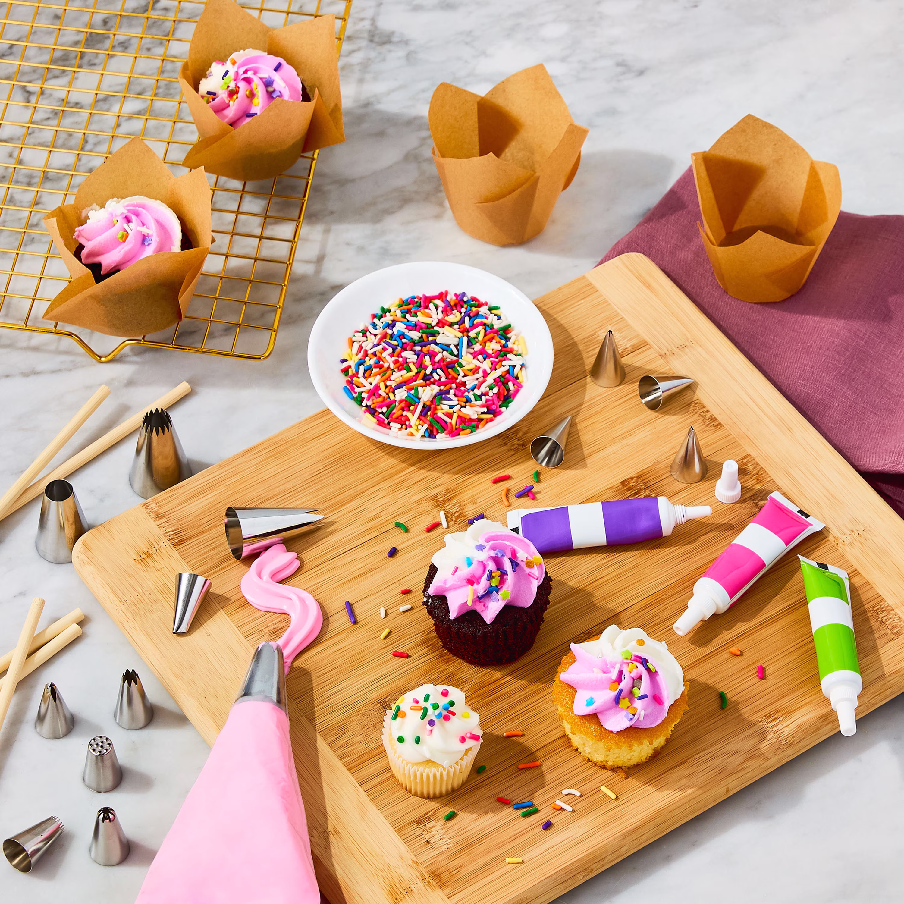 Kraft Tulip Baking Cups, 24 Pieces, by Way To Celebrate