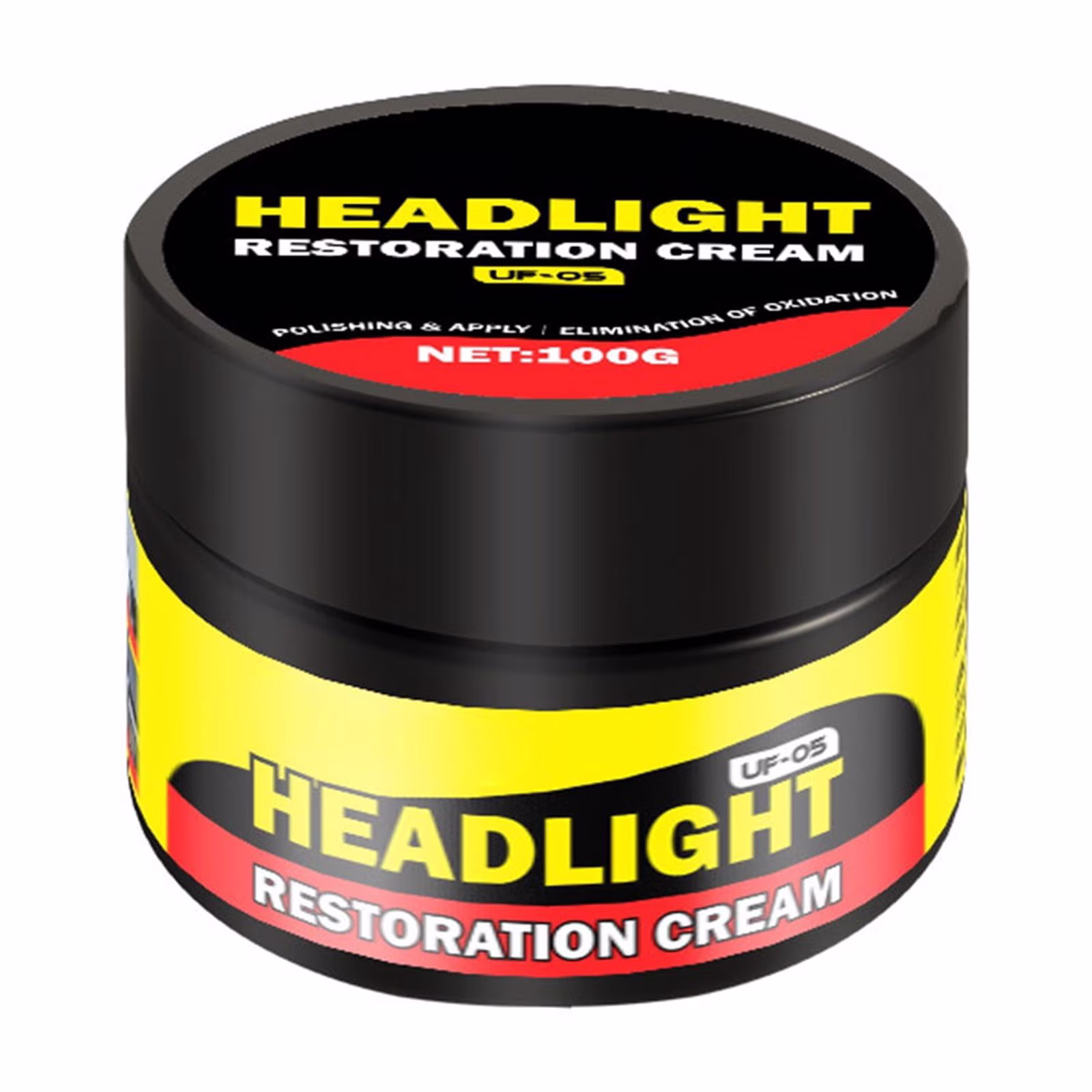 Ryekew Headlight Ation Cream, No-Sanding Headlight Cleaner, Polisher For Car Headlights, Eliminate Oxidation, E Clarity, For Vehicle Headlight Repair, Maintenance,