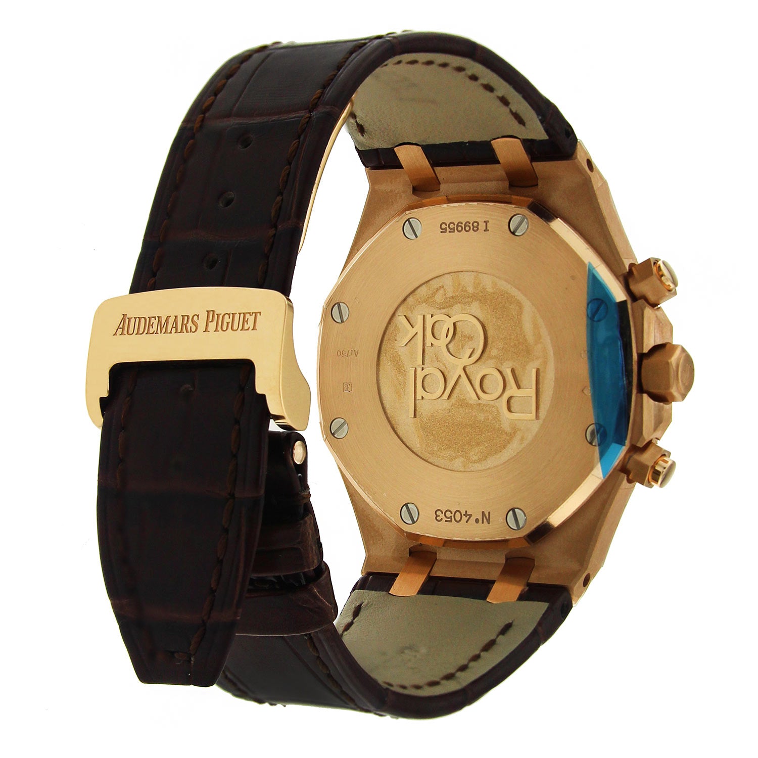 Audemars Piguet Royal Oak Chronograph White Dial with Brown Leather Strap 26320OR.OO.D088CR.01