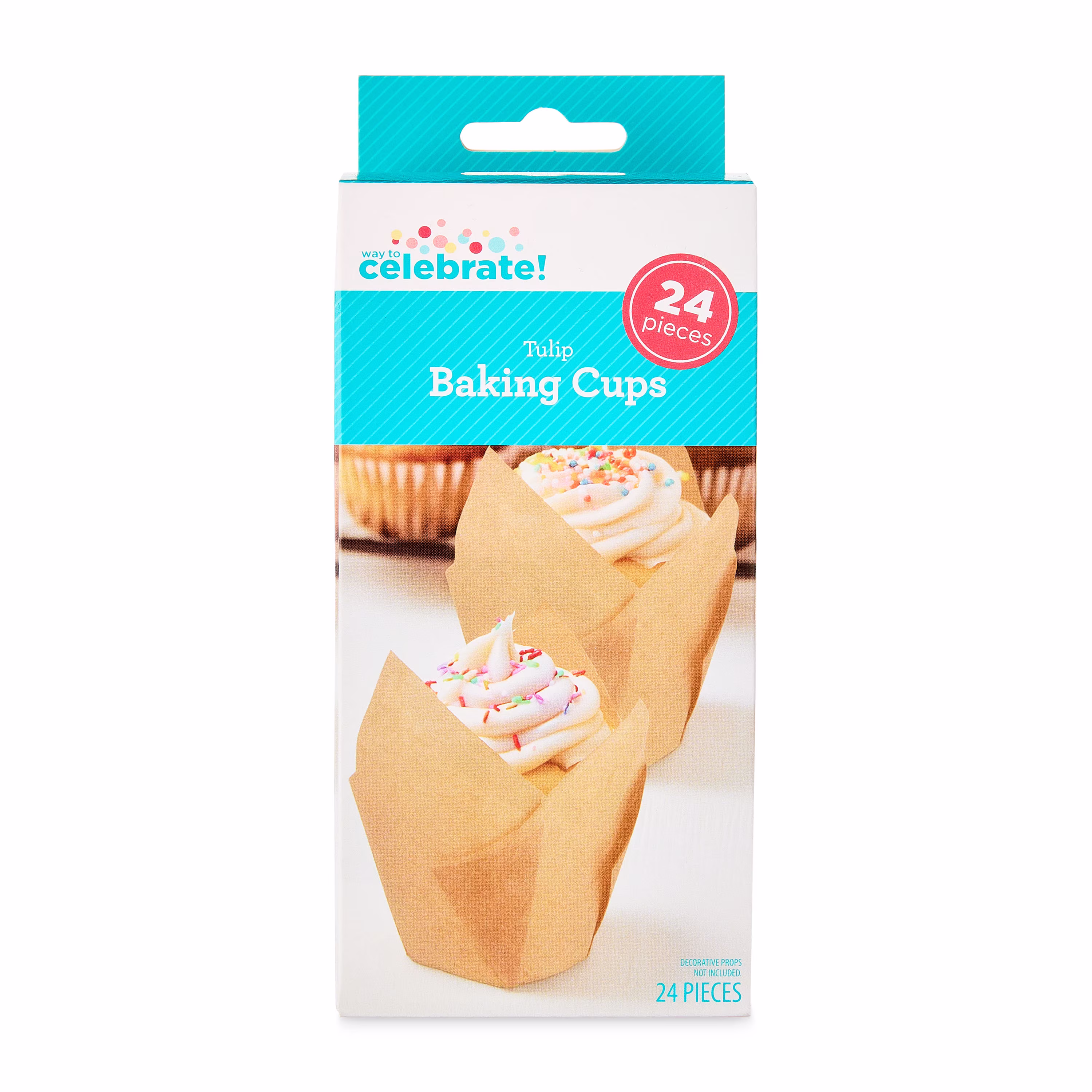 Kraft Tulip Baking Cups, 24 Pieces, by Way To Celebrate