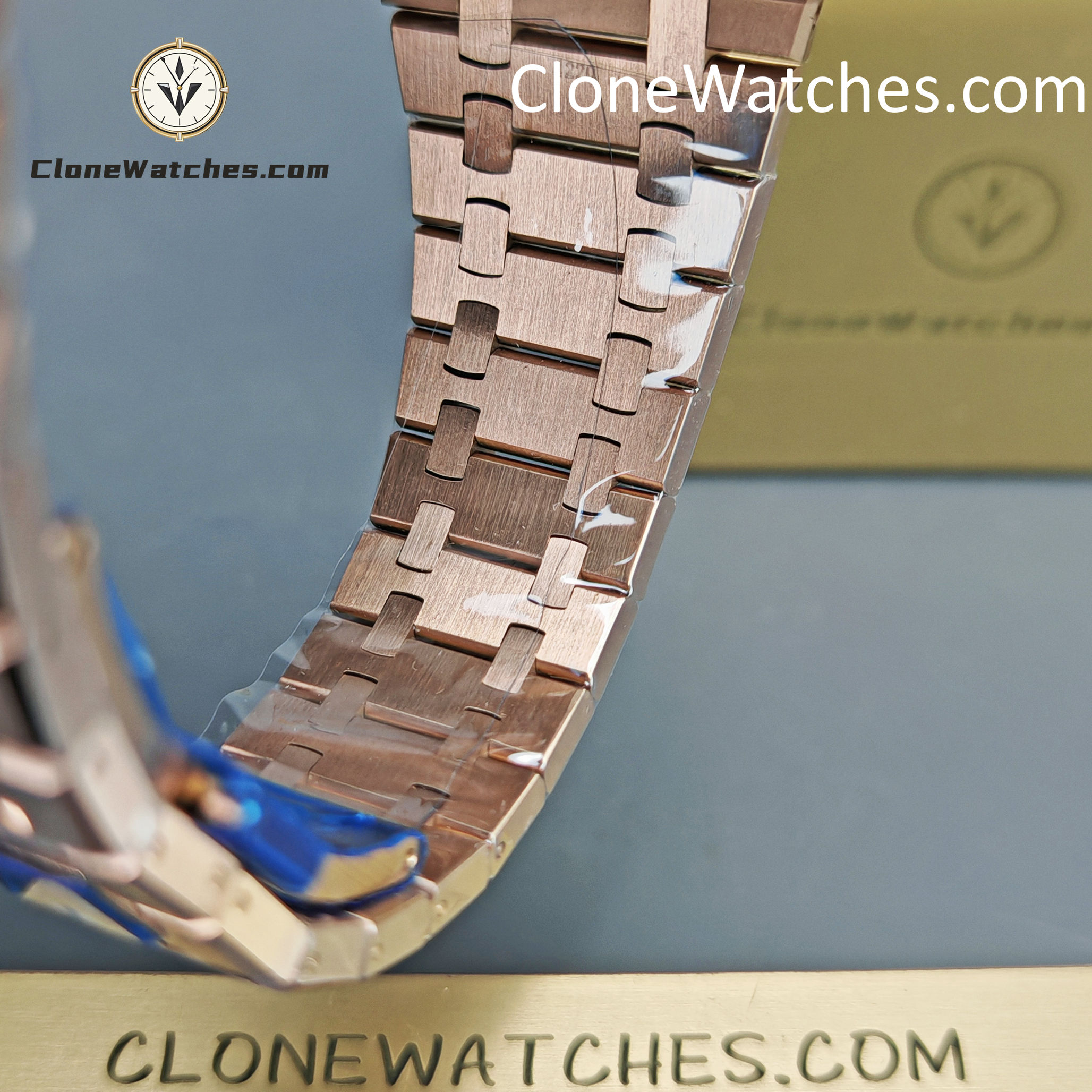 Audemars Piguet Super Clone Watches 1:1 Royal Oak Rose Gold 15500 Black Dial