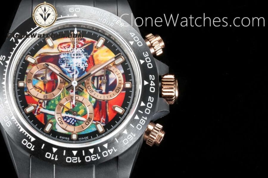 Modified Super Clone Watches 1:1 AET Rolex Daytona Ceramic THE INJURED BULLFIGHTER