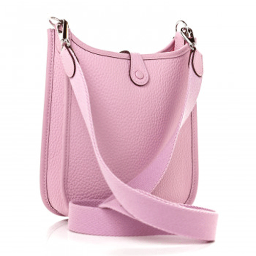 HERMES Taurillon Clemence Evelyne TPM Mauve Sylvestre