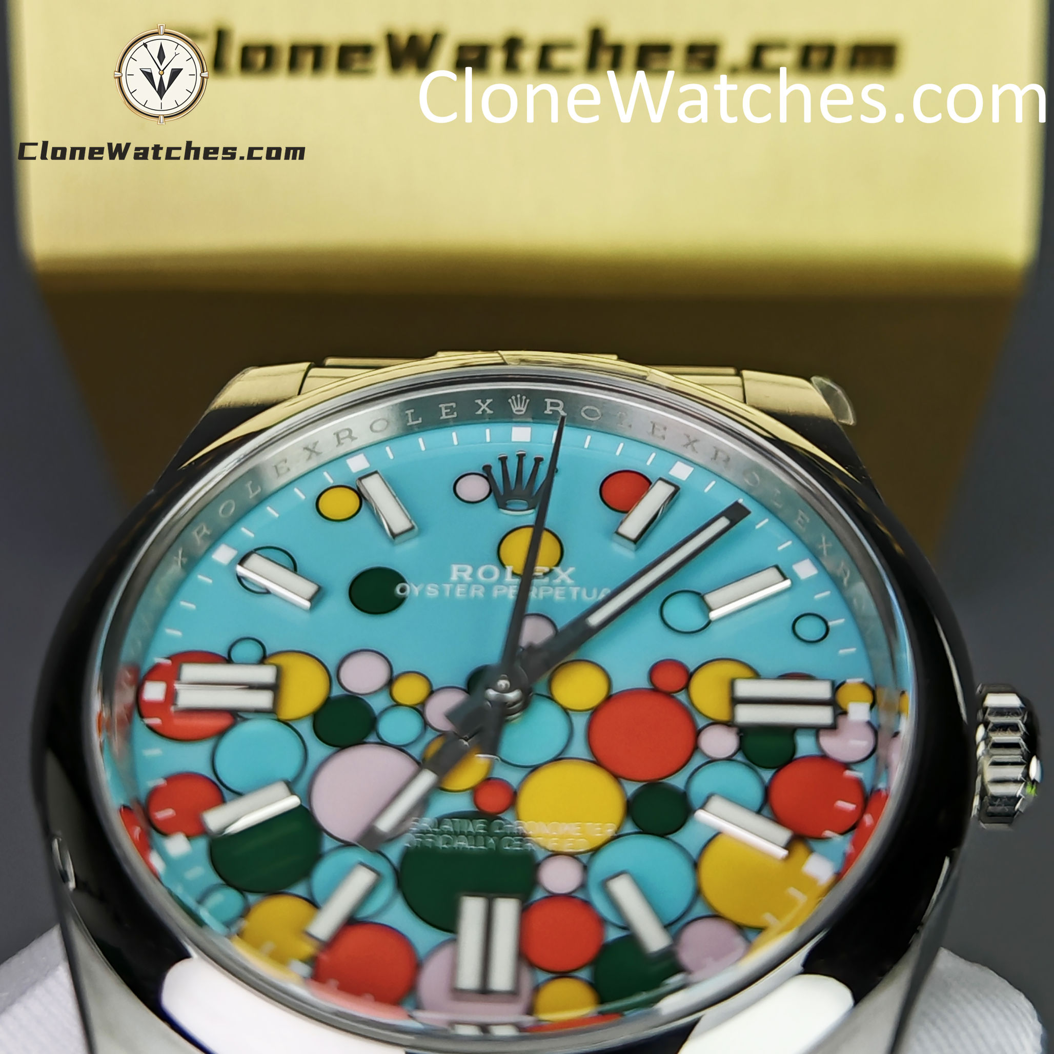 Rolex Super Clone Watches 1:1 Oyster Perpetual Celebration Dial 41mm M124300-0008 3230 Movement