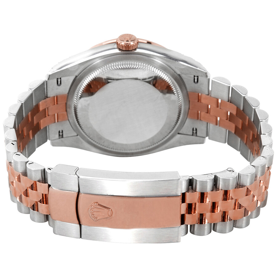 Rolex Datejust 36 White Dial Automatic Ladies Steel and 18k Everose Gold Jubilee Watch 126281WRJ（Lifetime free warranty+90-days replacement service & Refund!.）