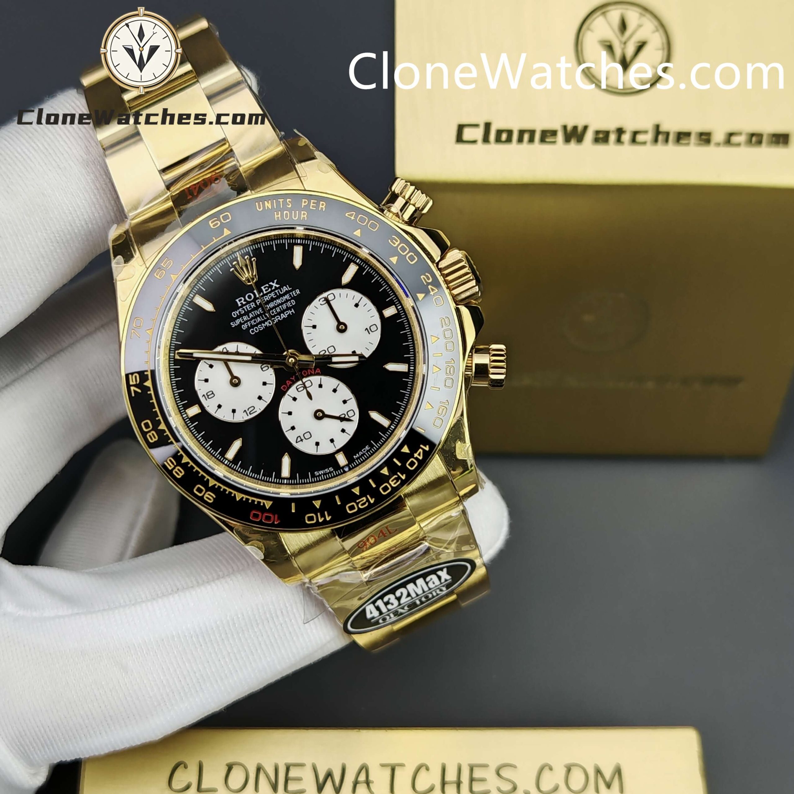 Rolex Super Clone Watches 1:1 Le Mans Daytona 100 Years Anniversary 18K Gold 4132 Movement