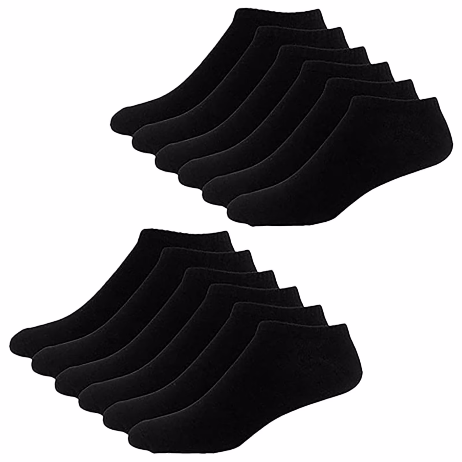 Aligament 10 Pairs Ankle Athletic Running Socks Cushioned Breathable Low Cut Sports Socks for Men and Women, White