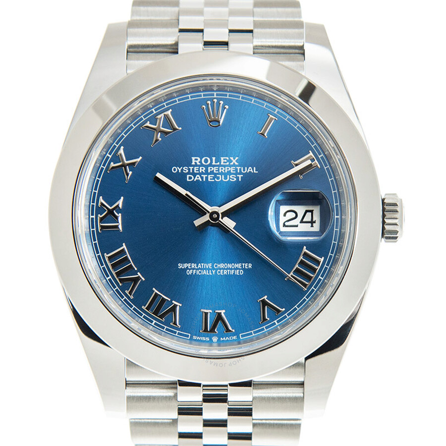 Rolex Datejust 41 Automatic Blue Dial Men s Jubilee Watch 126300BLRJ（Lifetime free warranty+90-days replacement service & Refund!.）