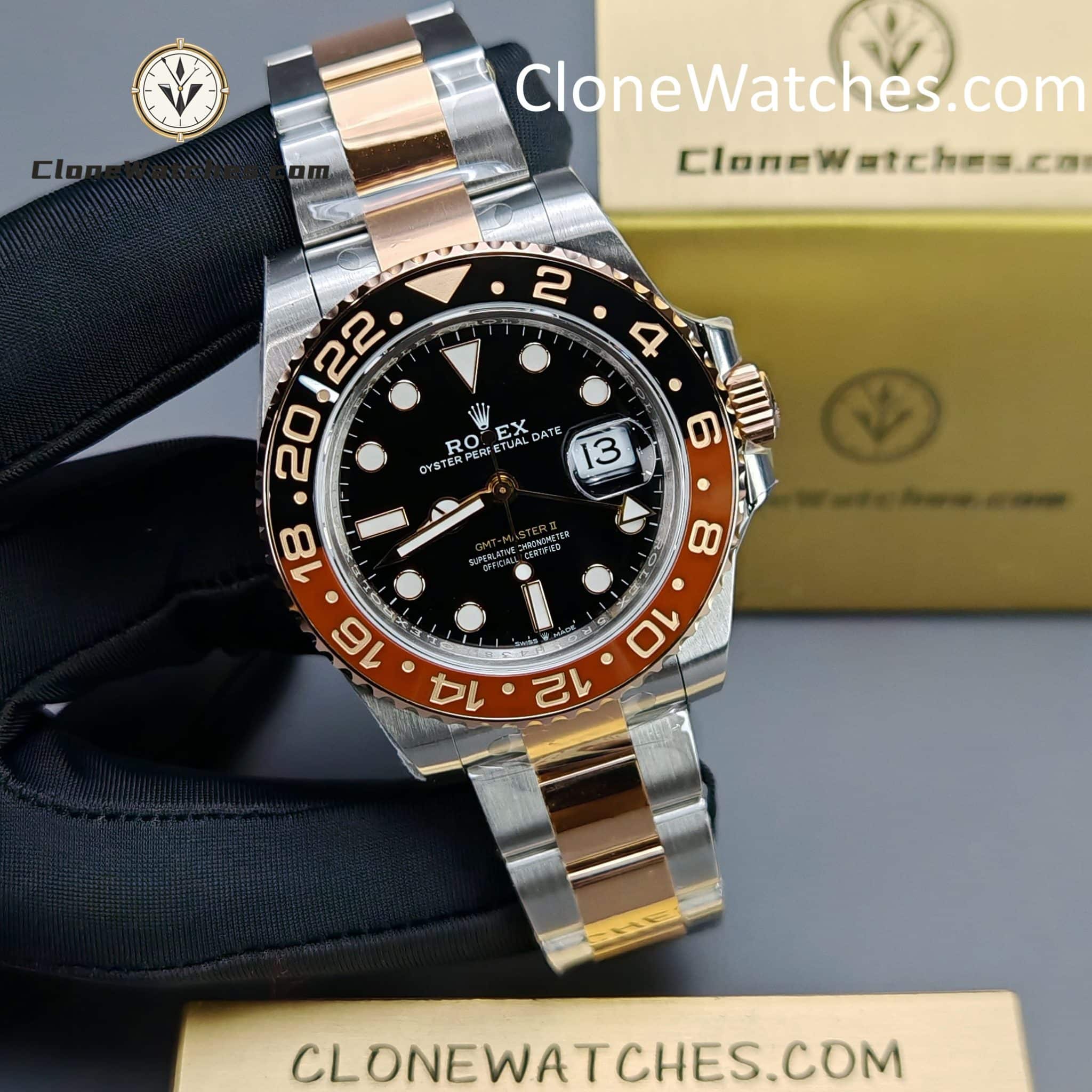 Rolex Super Clone Watches 1:1 Rootbeer GMT Master II M126711chnr Oyster 3285 Movement 40mm