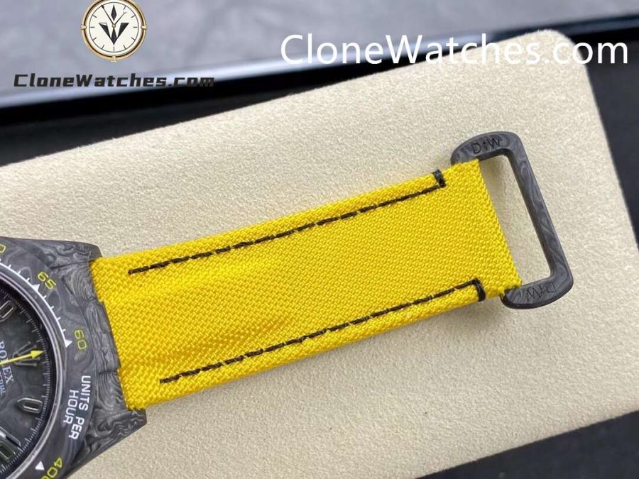 Modified Super Clone Watches 1:1 DiW Rolex Daytona NTPT Carbon “LEMON EDITION”