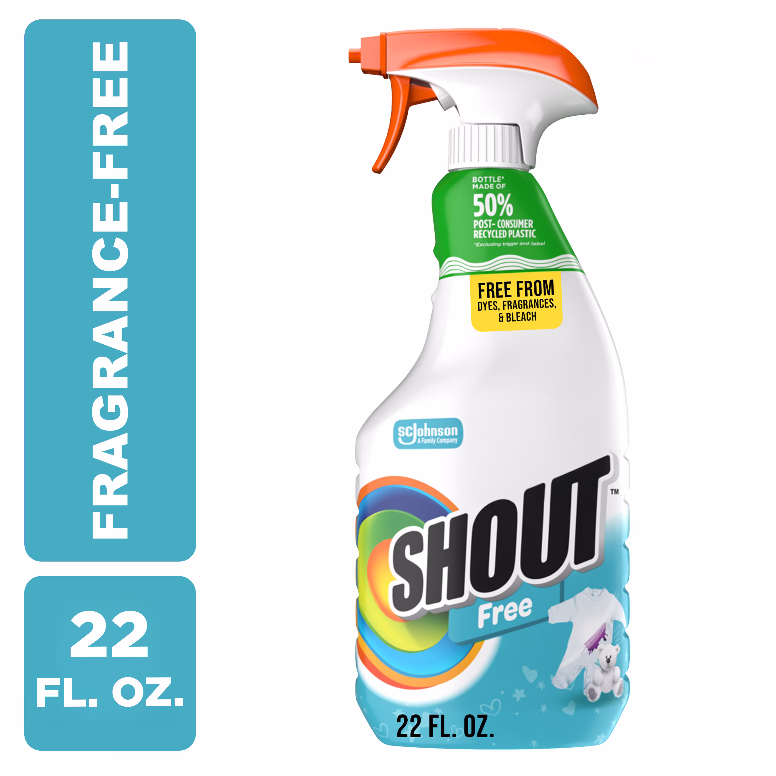 Shout Free, Laundry Stain Remover, 22 fl oz
