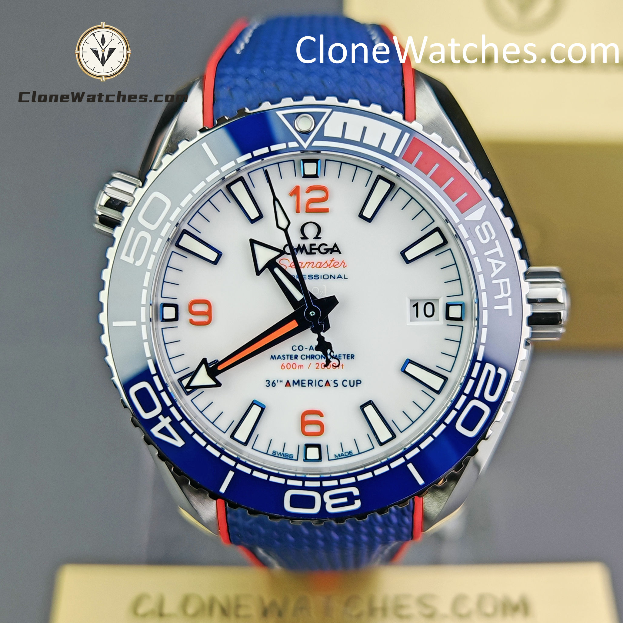 OMEGA Super Clone Watches 1:1 America��s Cup Seamaster Planet Ocean 600m 215.32.43.21.04.001 43.5MM