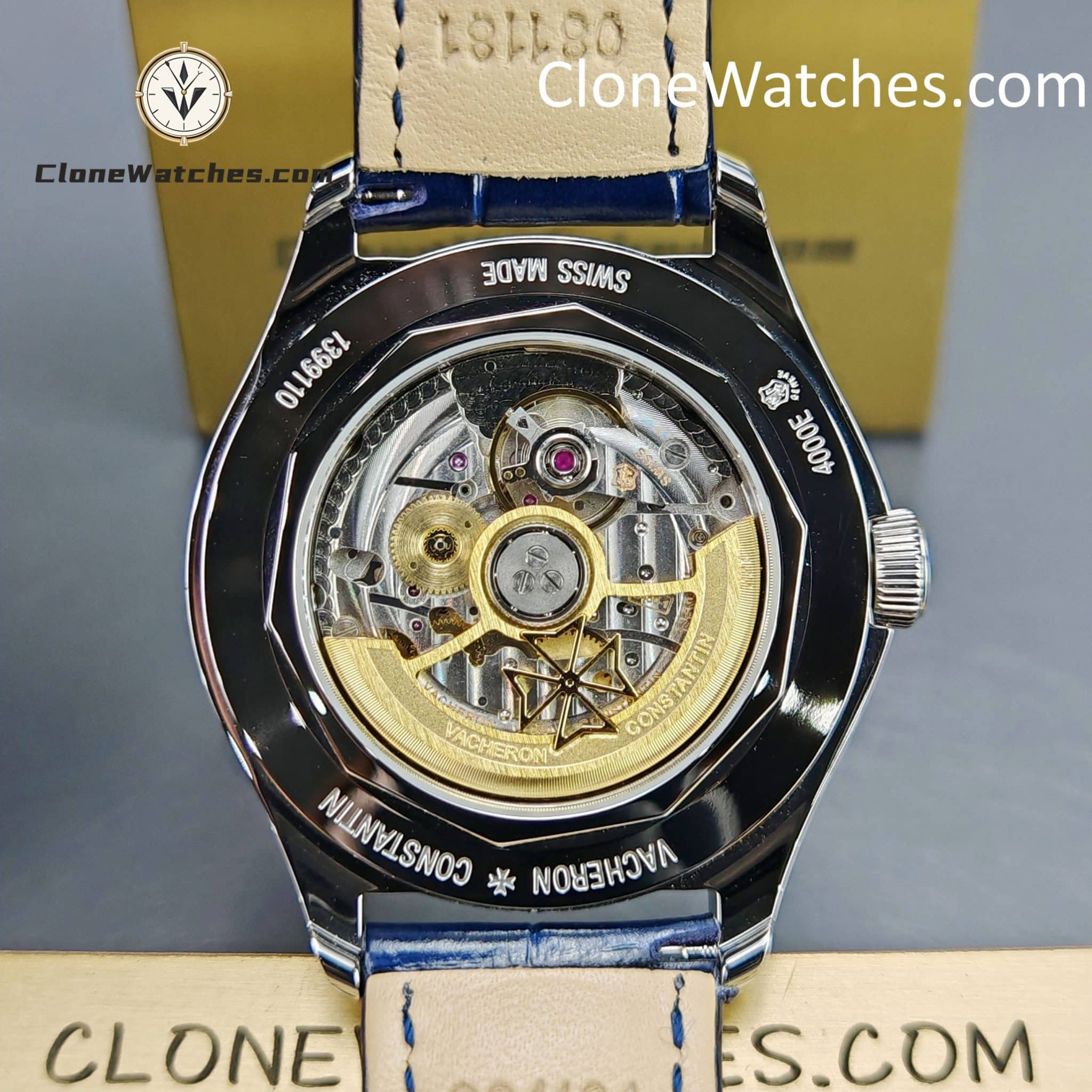 Vacheron Constantin Super Clone Watches 1:1 Fiftysix 4000E/000A-B548 Blue Dial