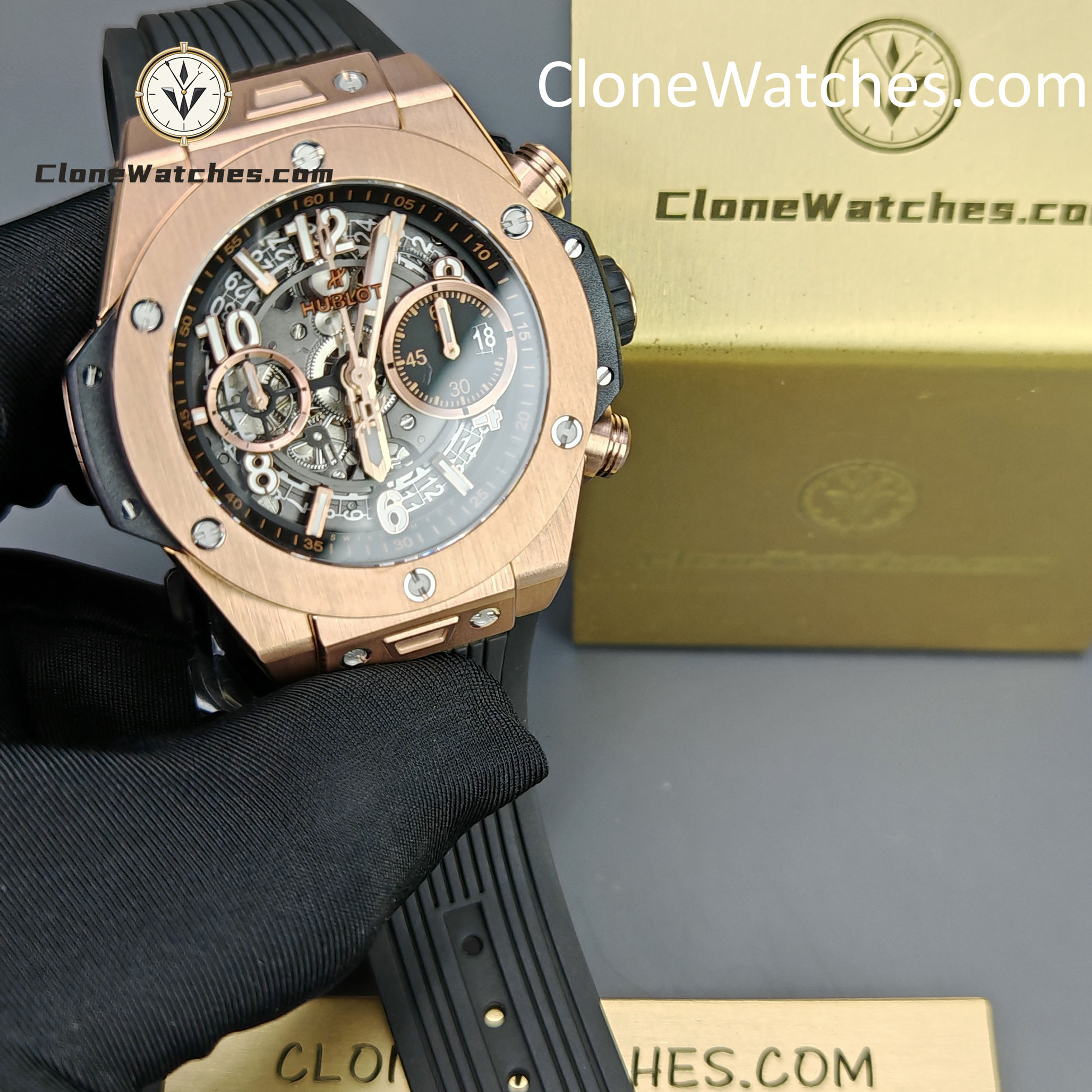 Hublot Super Clone Watches 1:1 Big Bang Unico King Gold 42mm 441.OX.1181.RX