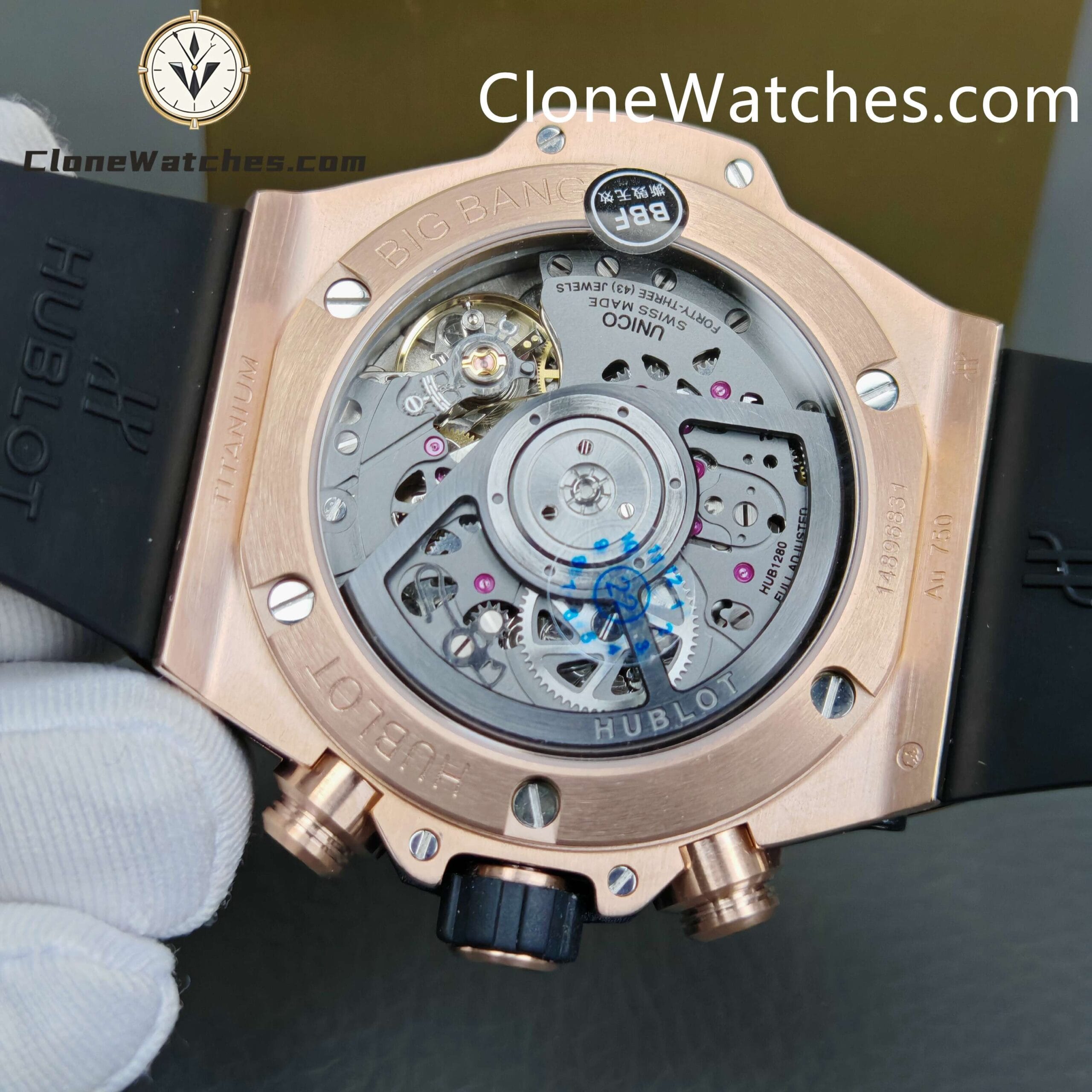 Hublot Super Clone Watches 1:1Big Bang Unico King Gold Ceramic 42MM 441.OM.1181.RX