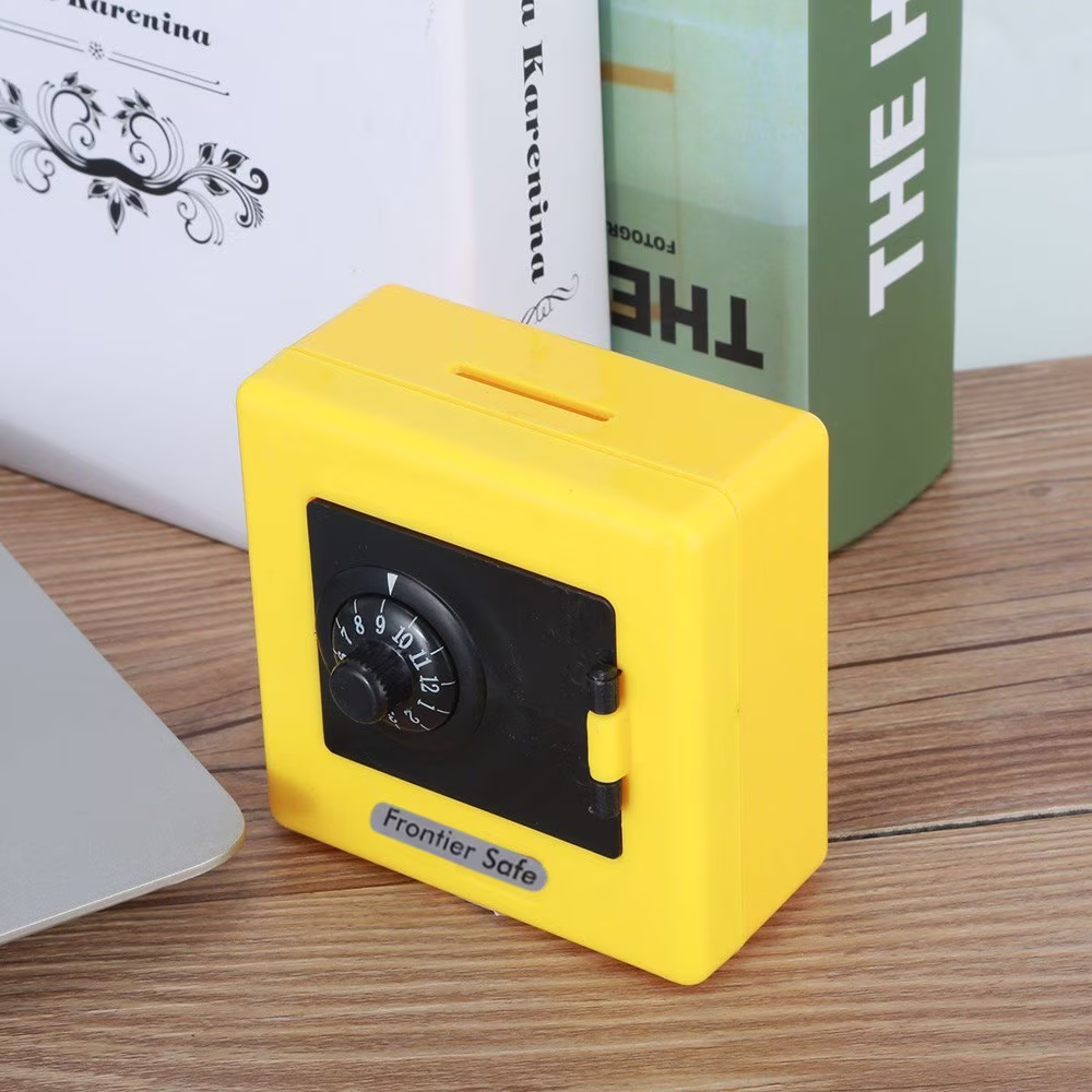 SLYNSHome Combination Lock Money Coin Saving Storage Box Cash Safe Case y Bank