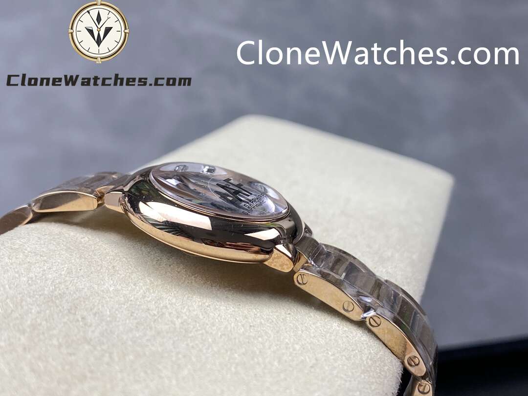 Cartier Super Clone Watches 1:1 Ballon Bleu de Rose Gold WJBB0016 Silver Dial 28mm