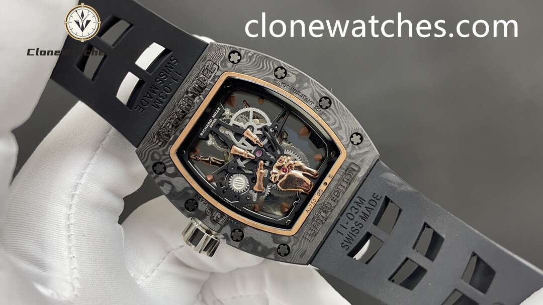 Richard Mille Super Clone Watches 1:1 RM 66 Freedom Proclaimed Tourbillon Black Strap
