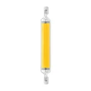 Weloille 10W Dimmable R7s LED Glass Tube Bulb, COB Ceramic Core, 78mm/118mm Options, 110V Super Bright Linear Light for Home/Commercial Use