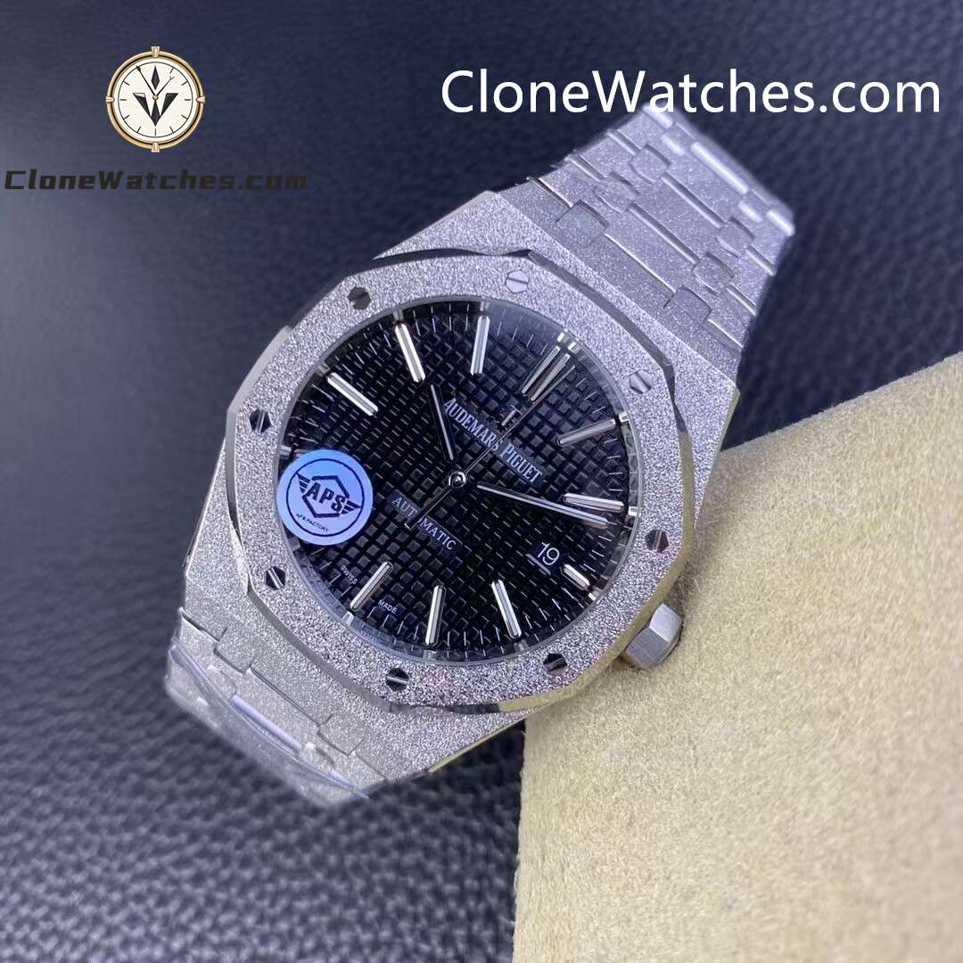 Audemars Piguet Super Clone Watches 1:1 Royal Oak Frost 15400 Black Dial