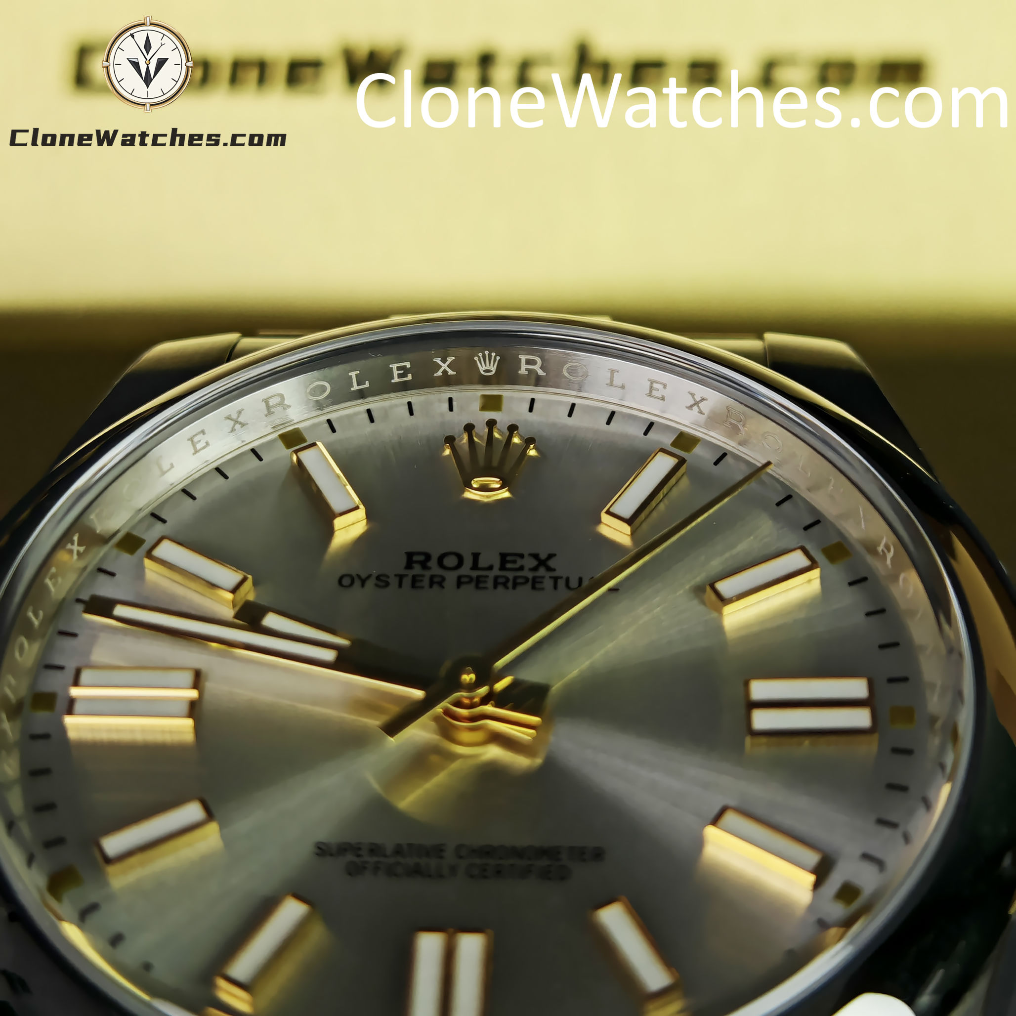 Rolex Super Clone Watches 1:1 Oyster Perpetual Silver Dial 41mm m124300-0001 3230 Movement