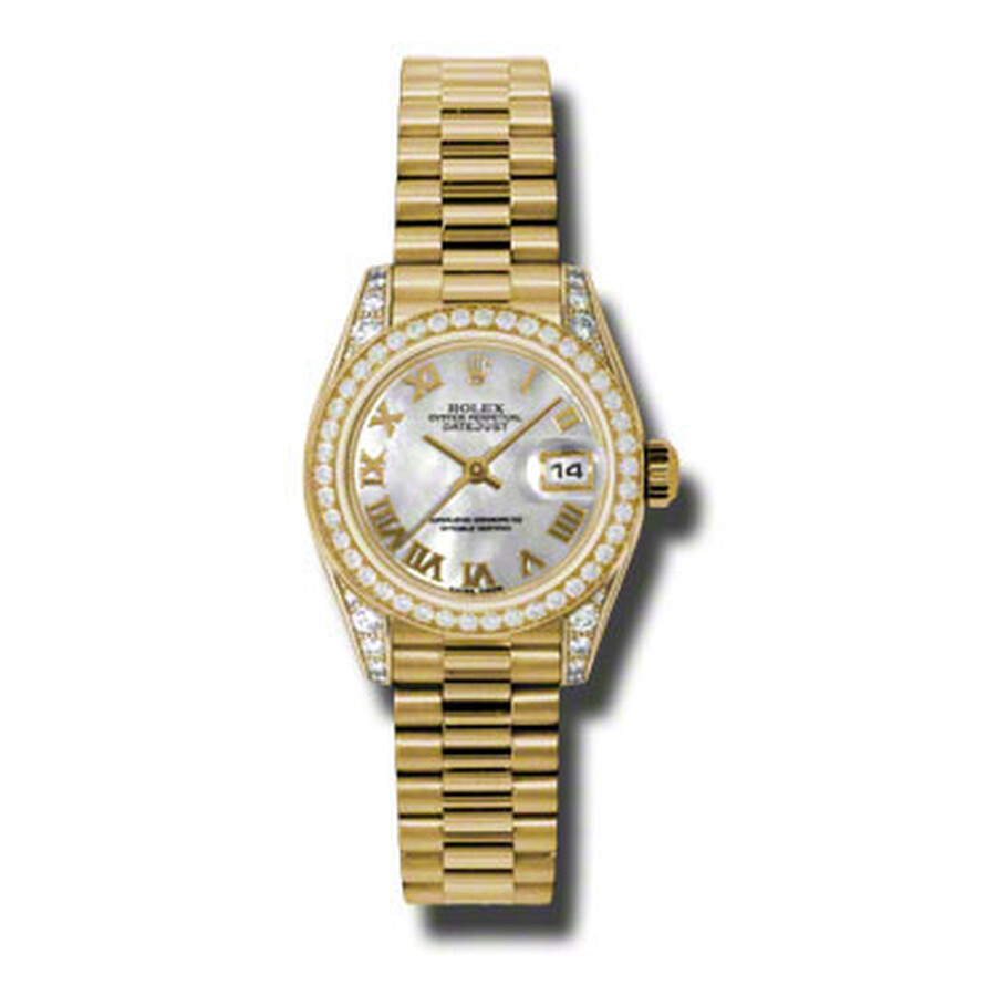Rolex Lady-Datejust 26 Mother Of Pearl Dial 18K Yellow Gold President Automatic Ladies Watch 179158MRP（Lifetime free warranty+90-days replacement service & Refund!.）