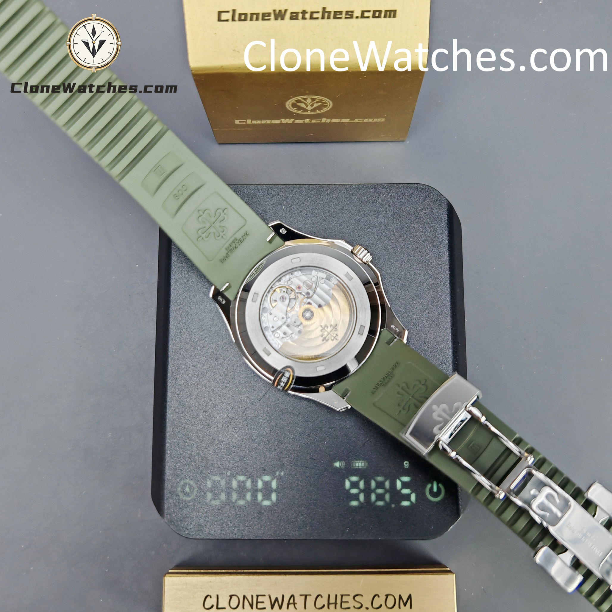 Patek Philippe Super Clone Watches 1:1 Aquanaut White Gold 5168G-010 42 mm