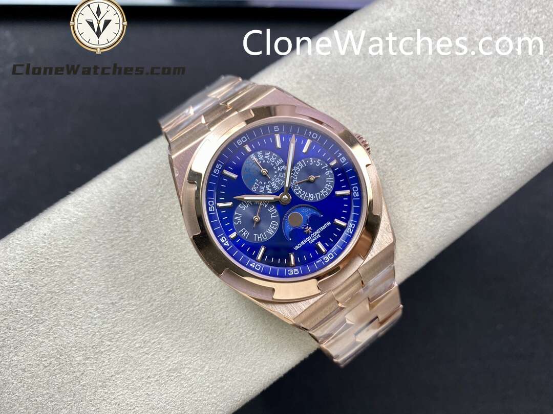 Vacheron Constantin Super Clone Watches 1:1 Overseas perpetual calendar Rose Gold 4300V/220R-B509