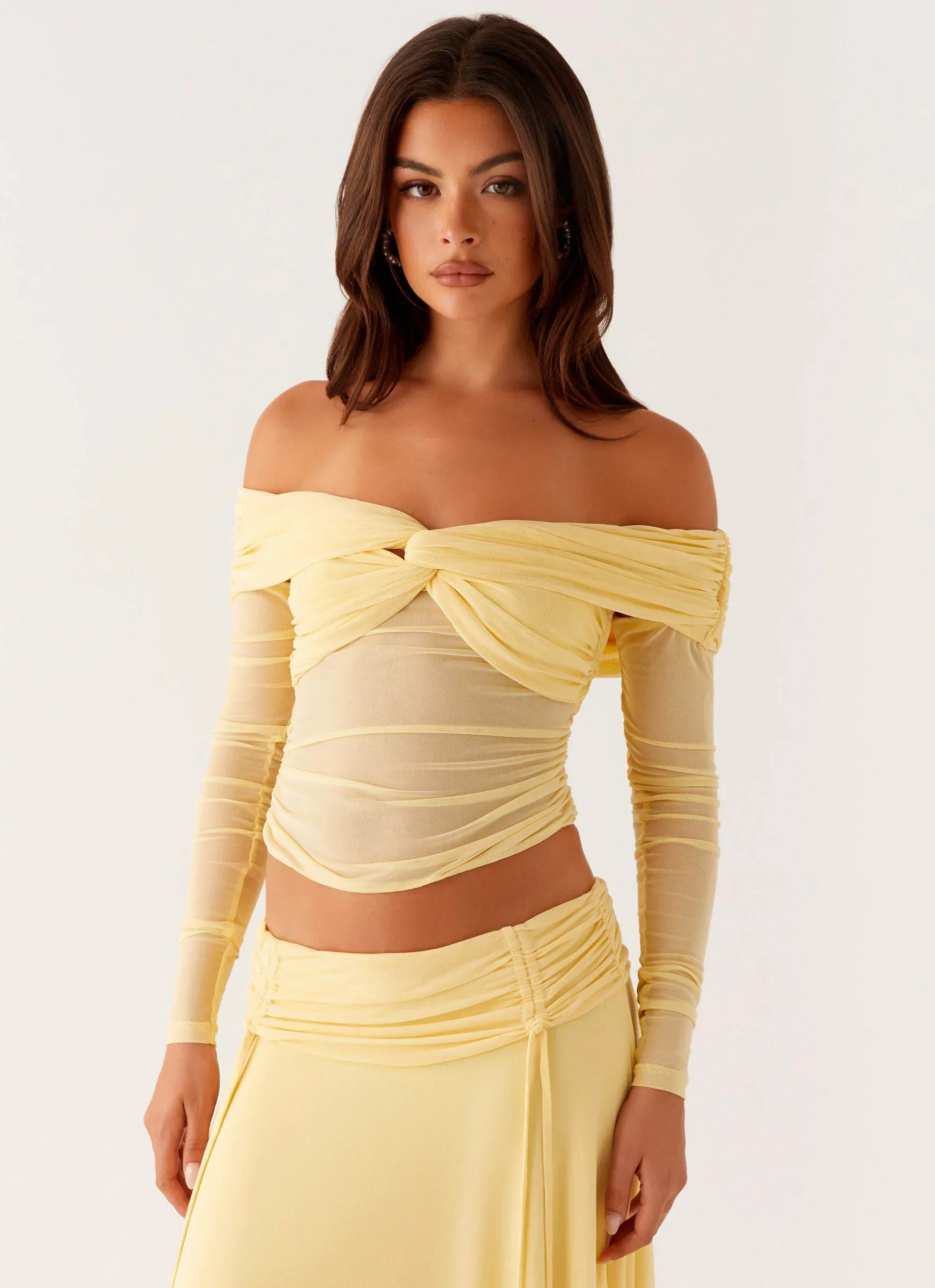 Amryn Long Sleeve Top - Yellow