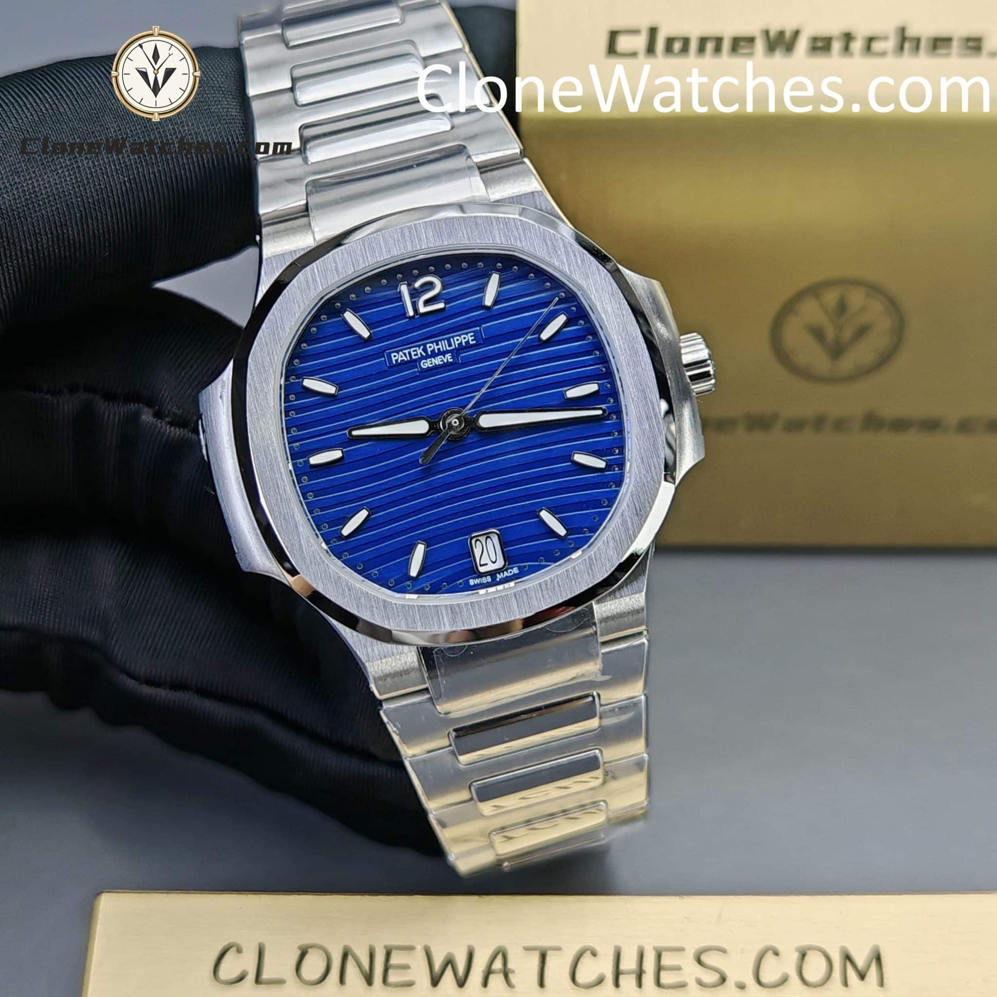 Patek Philippe Super Clone Watches 1:1 Nautilus Blue Dial 7118/1A 35.2 mm