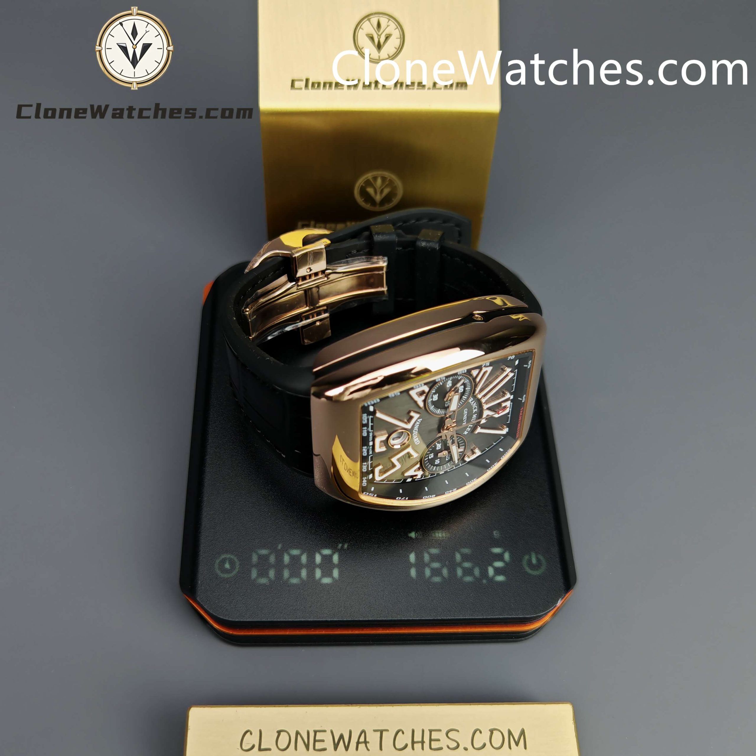 Franck Muller Super Clone Watches 1:1 Vanguard 45CCGLDBRNLD1 44MM