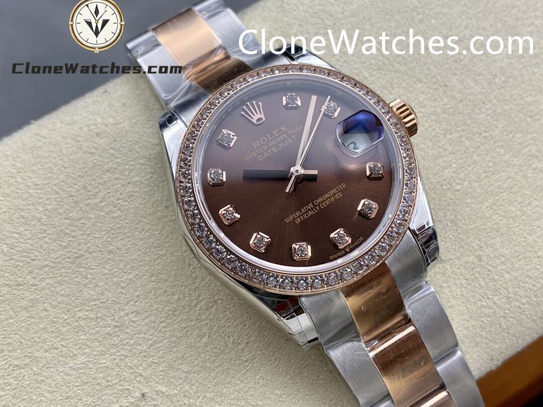 Rolex Super Clone Watches 1:1 DateJust m278381rbr-0027 Oyster 31MM 2236 Movement