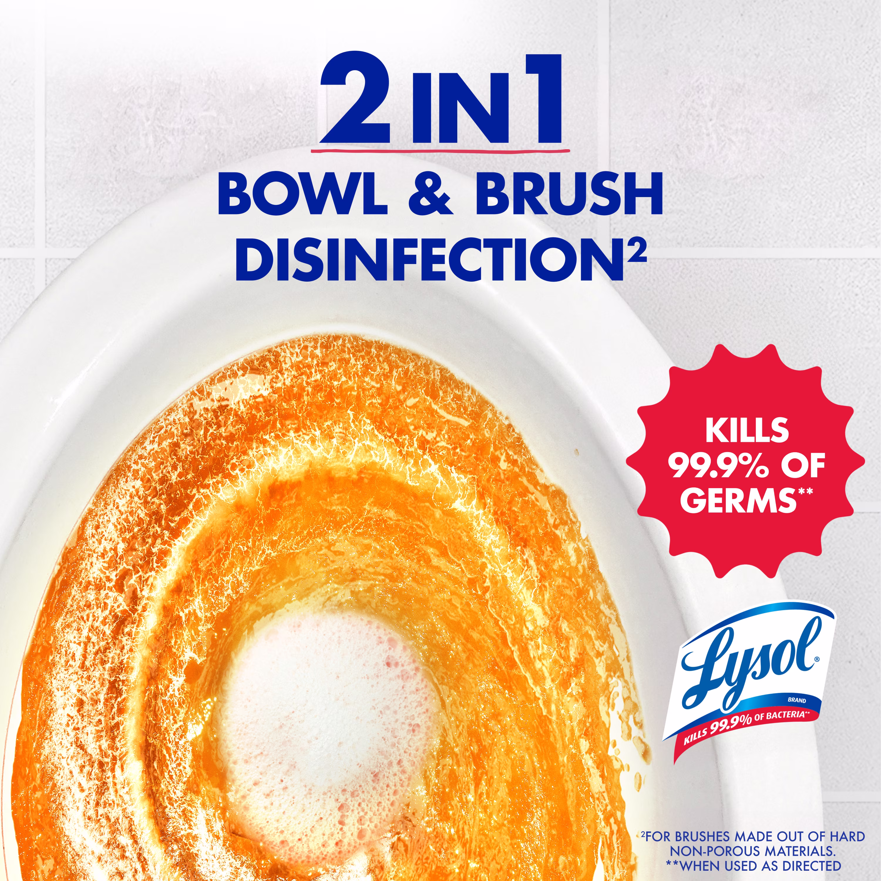 Lysol Toilet Bowl Cleaner Clinging Gel, Disinfecting Bathroom Cleaner and Toilet Bowl Stain Remover, Mango & Hibiscus Scent, 24 fl oz