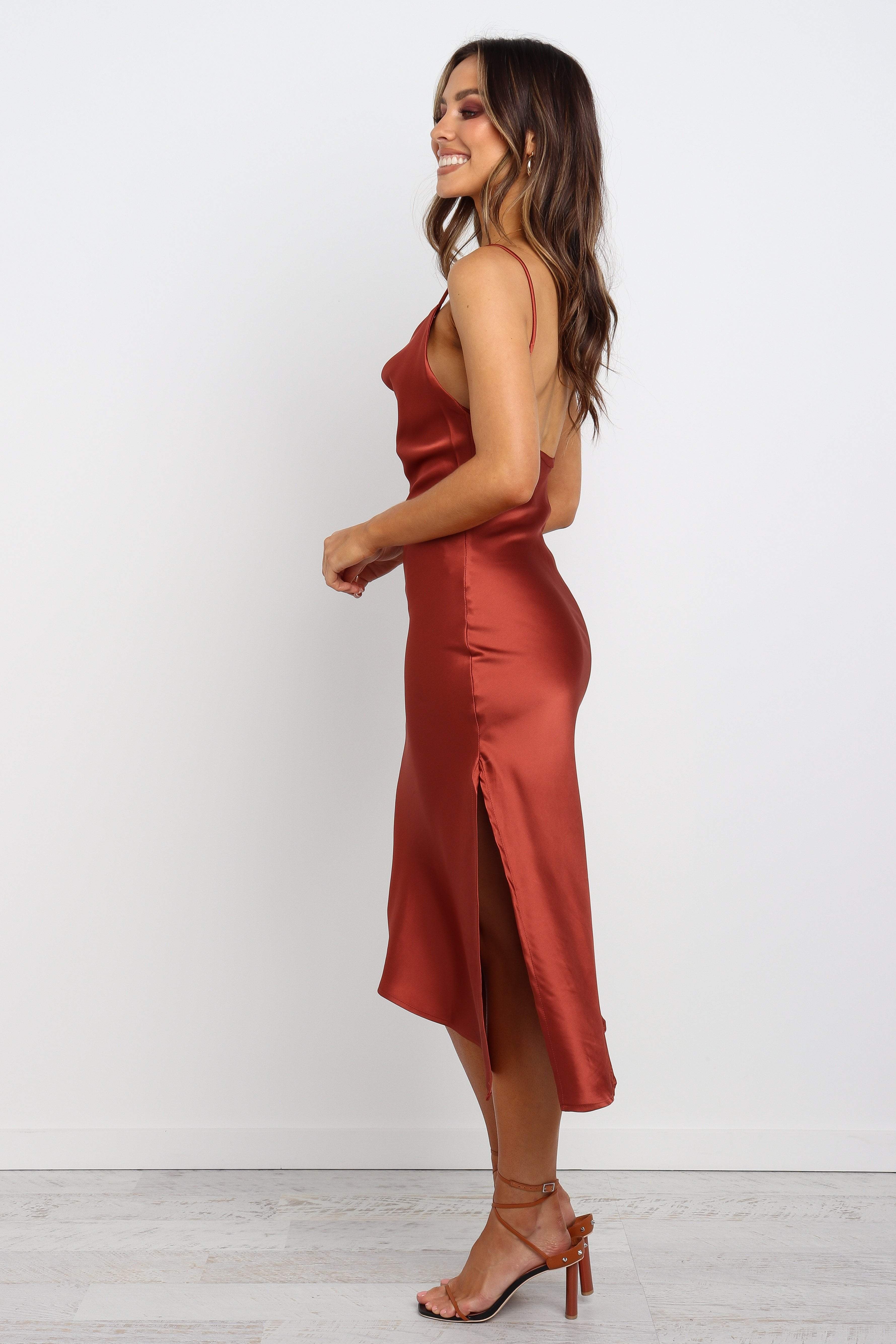 Cyprus Dress - Rust