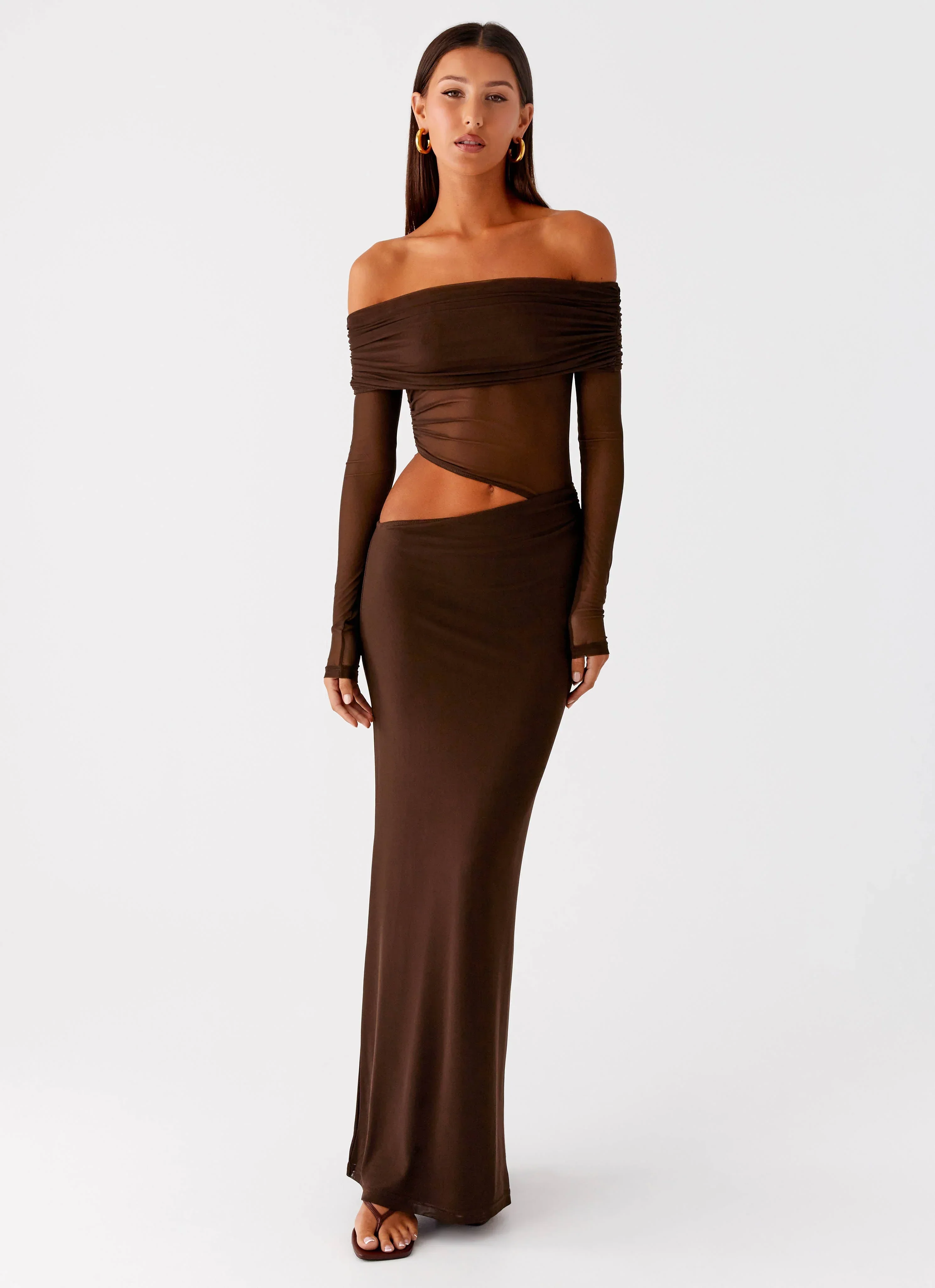 Emery Maxi Dress - Chocolate