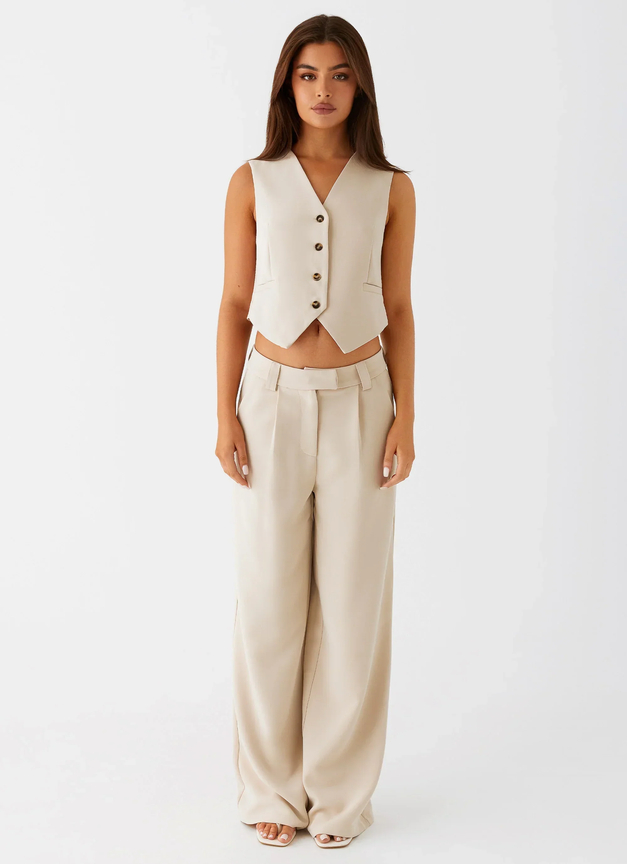 Midnight City Suit Pants - Beige