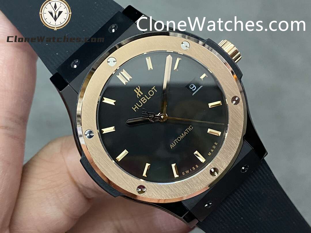 Hublot Super Clone Watches 1:1 Classic Fusion Ceramic King Gold 42MM 542.CO.1181.RX