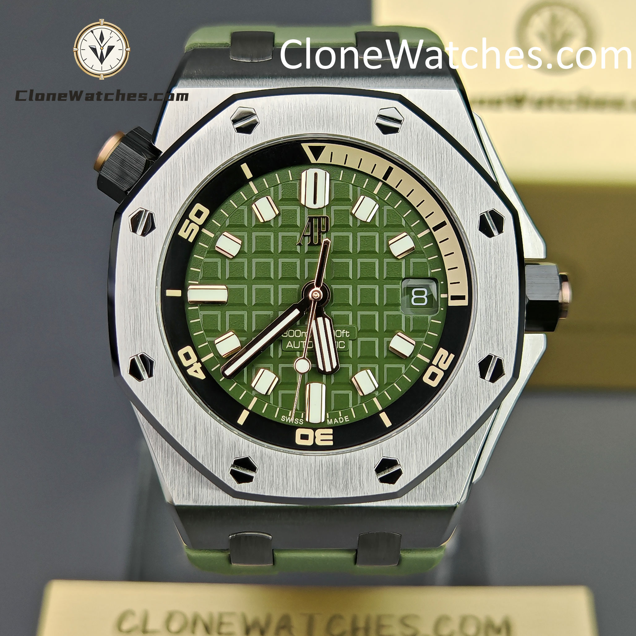 Audemars Piguet Super Clone Watches 1:1 Royal Oak Offshore 15720 Green Dial