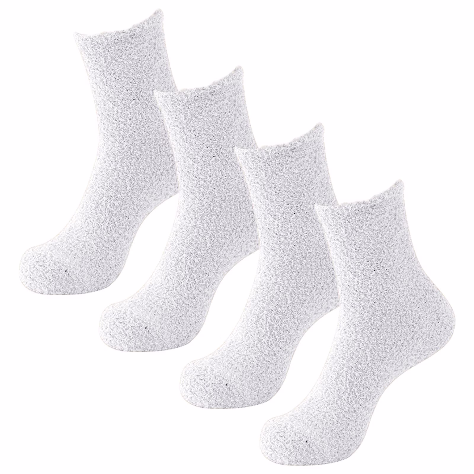 wxqfashion Socks for Women Fuzzy Slipper Socks 2 Pairs For Men Winter Warm Soft Cozy Fluffy Cabin Sleep Casual Thick Non Slip Socks