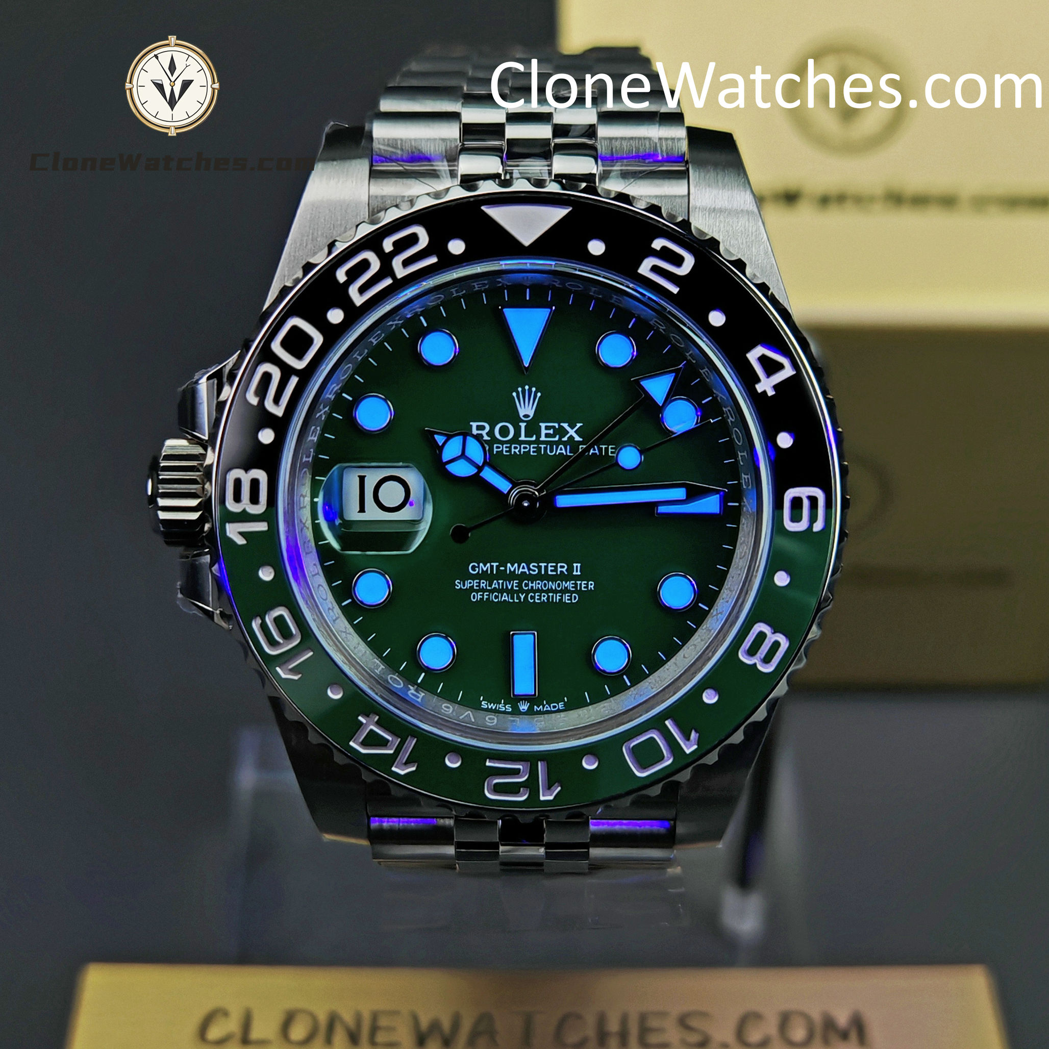 Rolex Super Clone Watches 1:1 GMT-Master II M126729VTNR Jubilee 3285 Movement