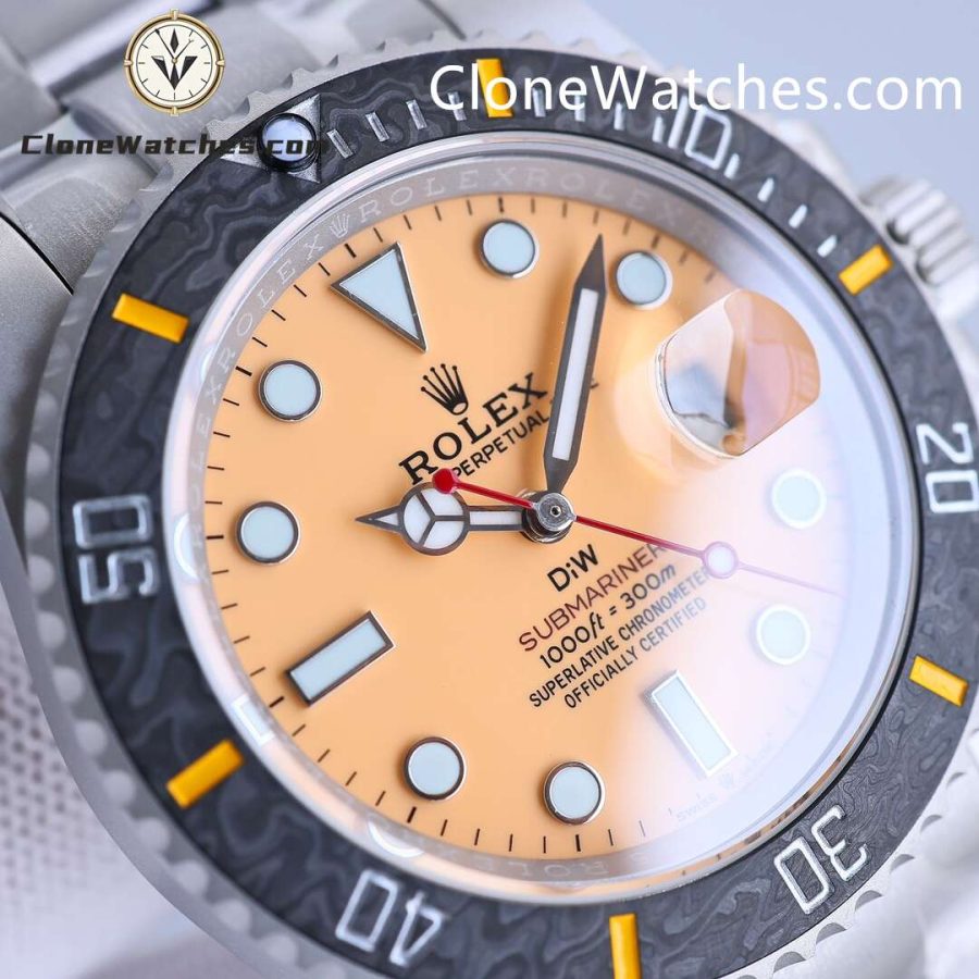 Modified Super Clone Watches 1:1 DiW Rolex Submariner DUNE 3235 Movement