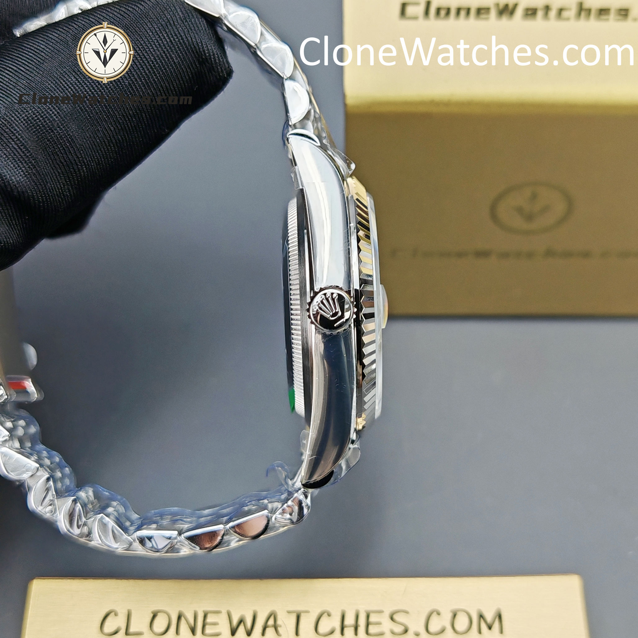 Rolex Super Clone Watches 1:1 DateJust Grey Roman Dial Jubilee 36MM m126234-0045 3235 Movement