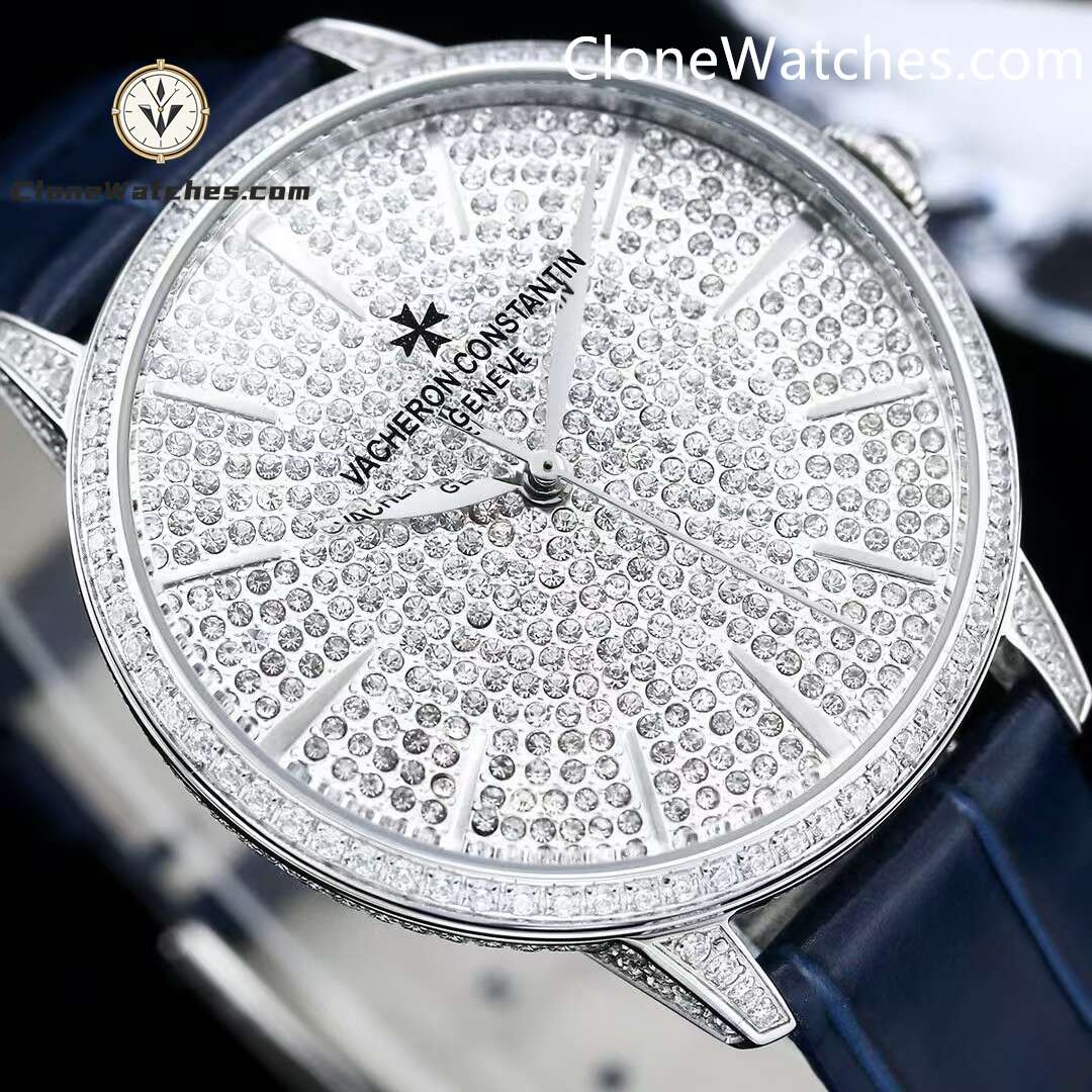 Vacheron Constantin Super Clone Watches 1:1 Patrimony 4116U/000G-B909 Diamond Dial