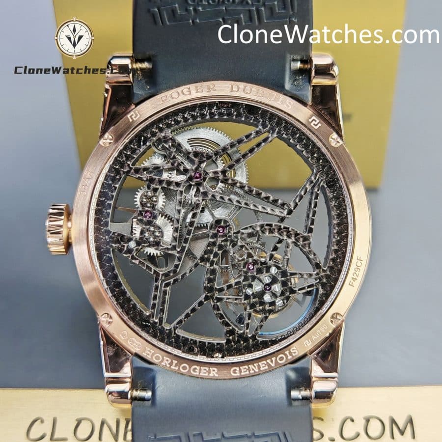 Roger Dubuis Super Clone Watches 1:1 Excalibur Skeleton Tourbillon RDDBEX0940 42MM