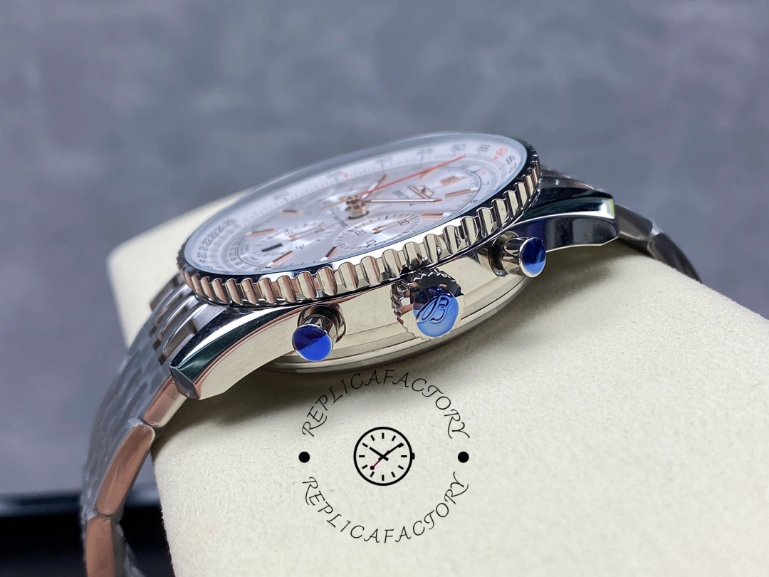 Breitling Navitimer B01 Clone AB0139211G1A1 Silver Dial 41mm