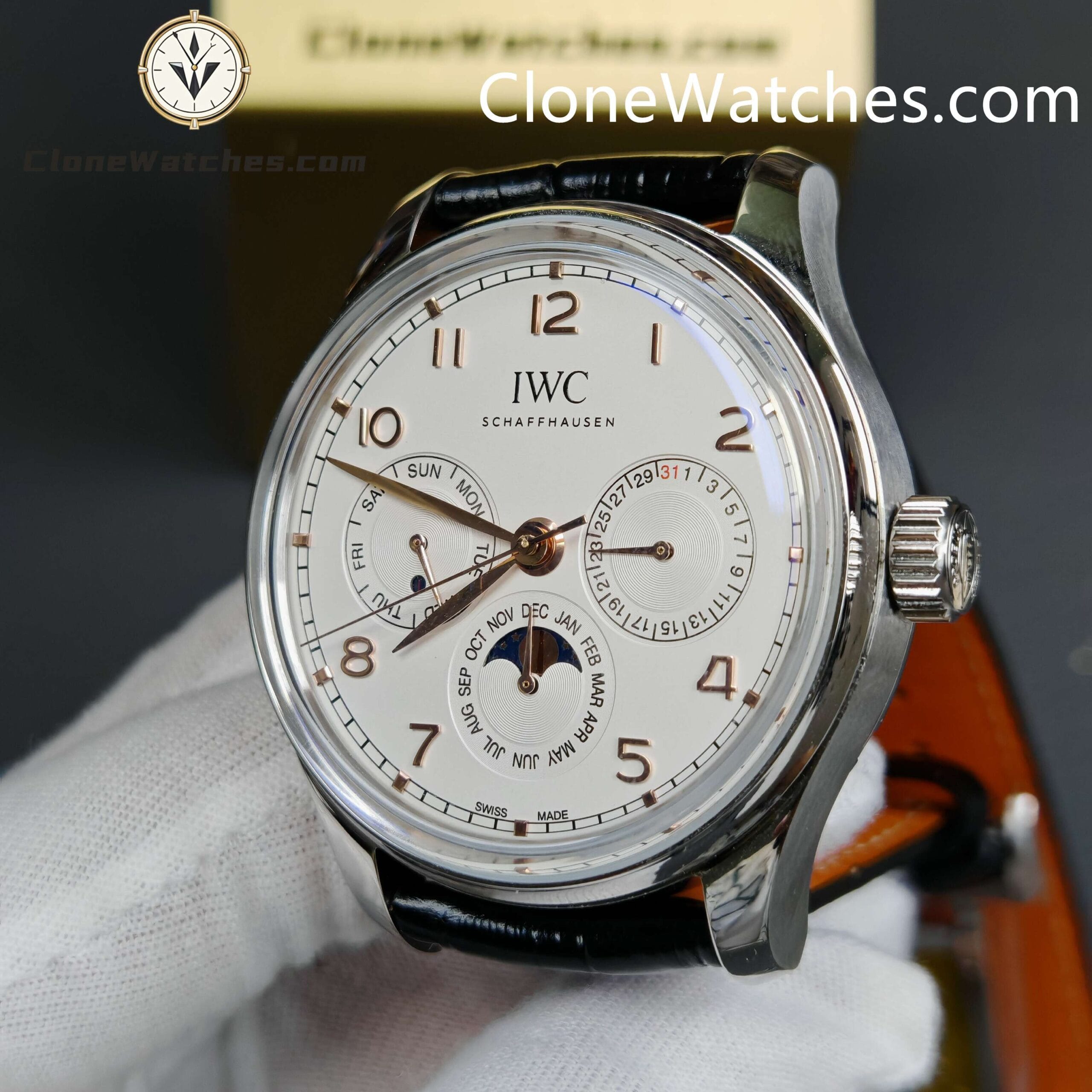 IWC Super Clone Watches 1:1 Portugieser Perpetual Calendar 42MM IW344203