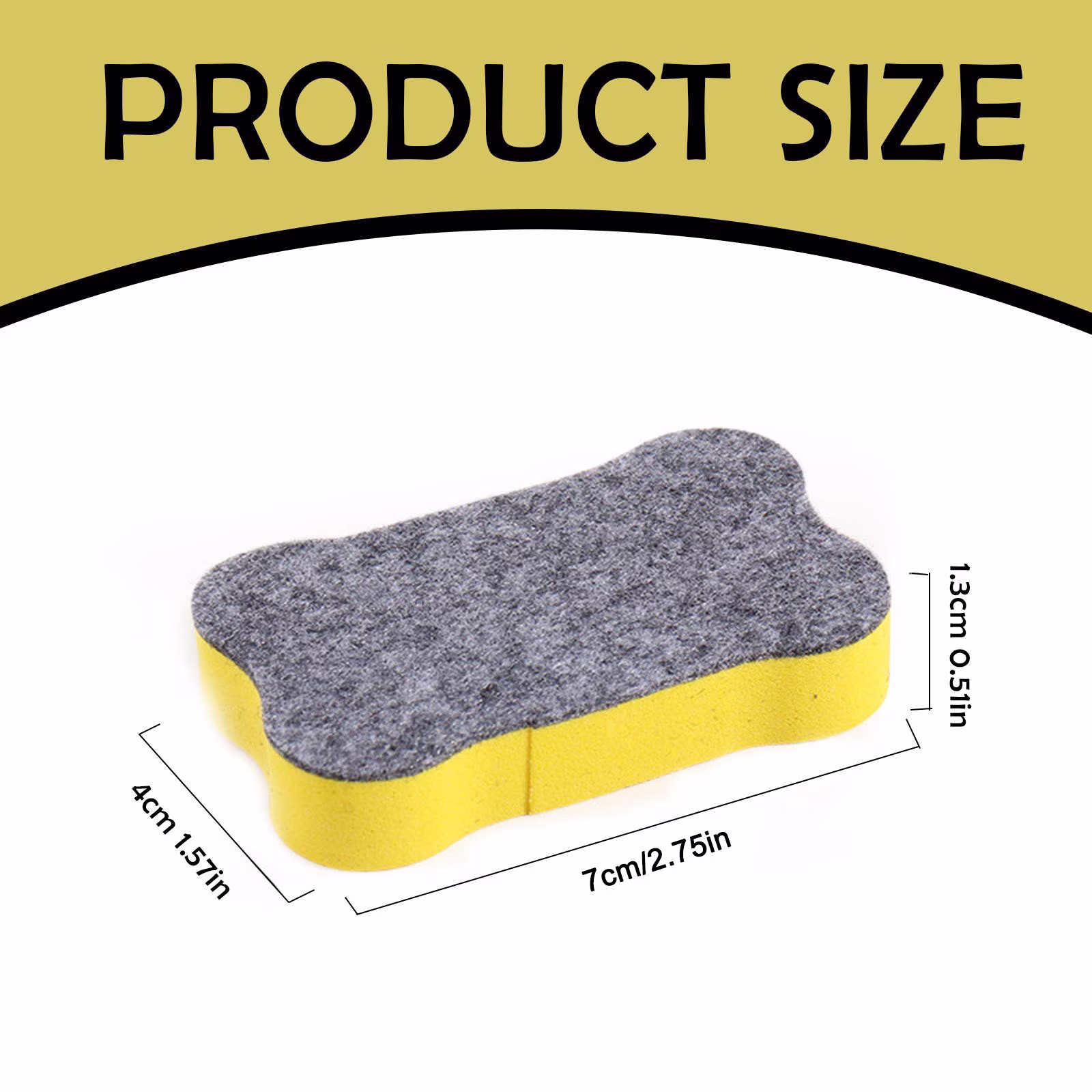 Magnetic Whiteboard Eraser, Bone Shape, Dry Erase Cleaner, Blue, 2-Pack