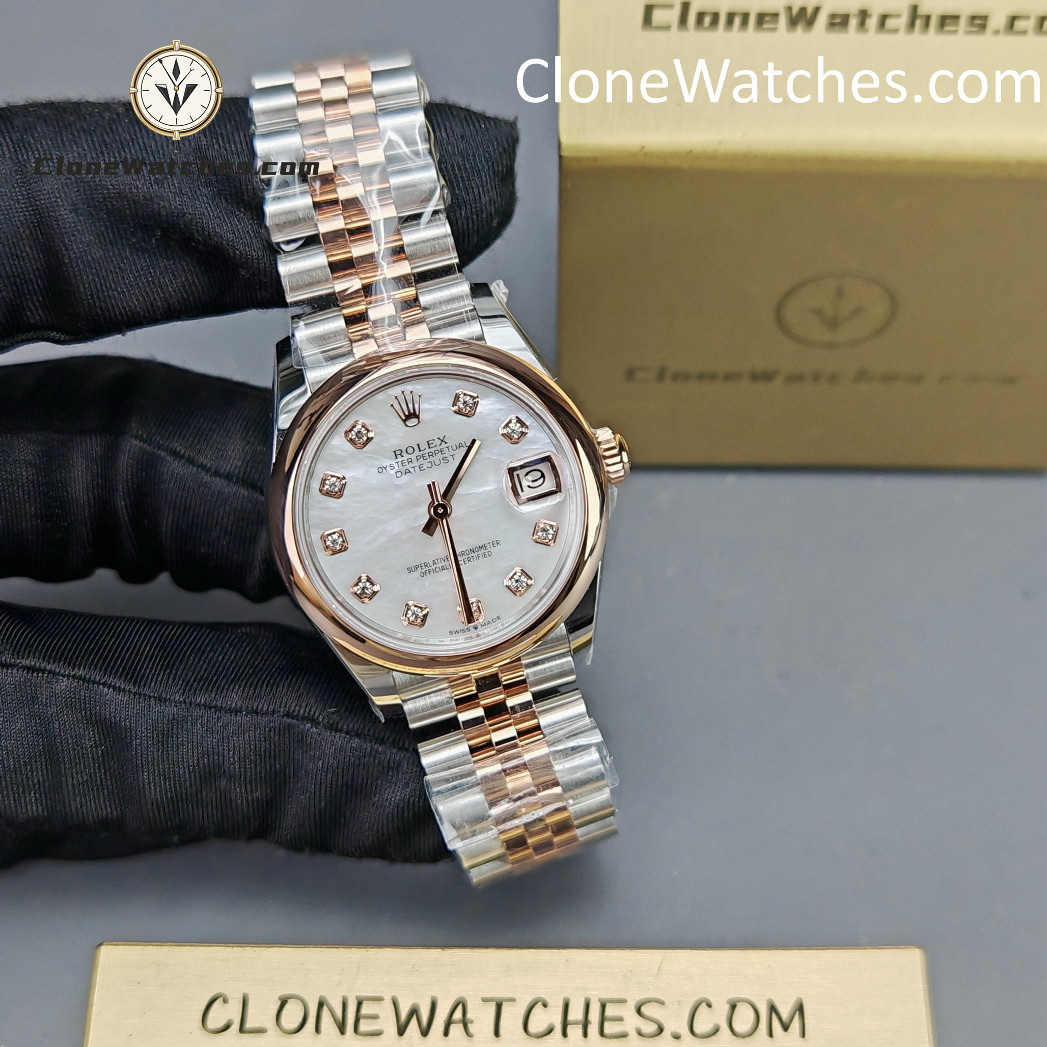 Rolex Super Clone Watches 1:1 DateJust m278243-0028 Jubilee 31MM 2236 Movement